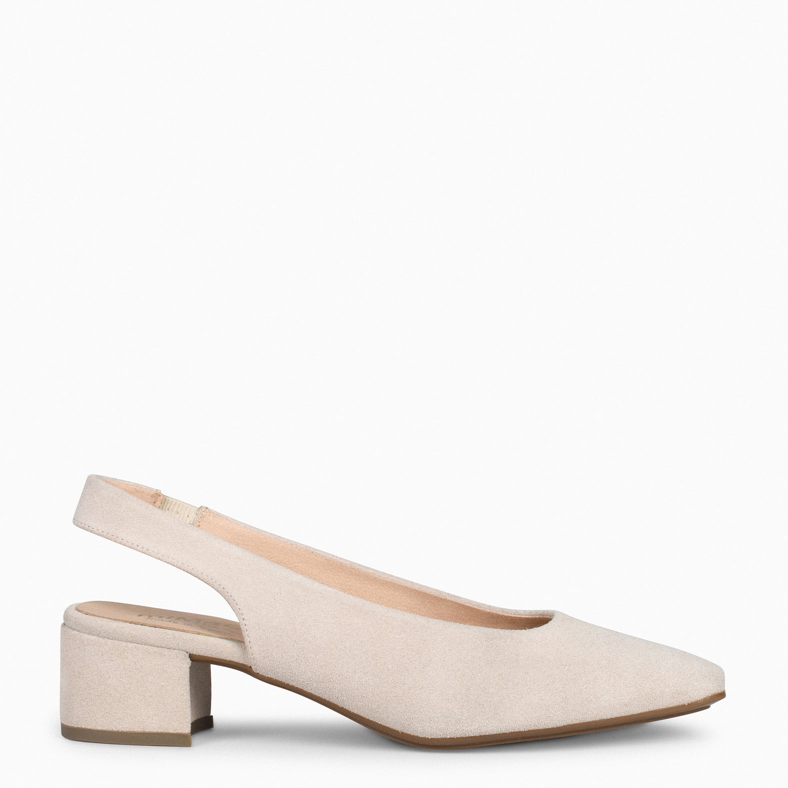 URBAN LADY – Zapatos de Tacón Destalonados BEIGE
