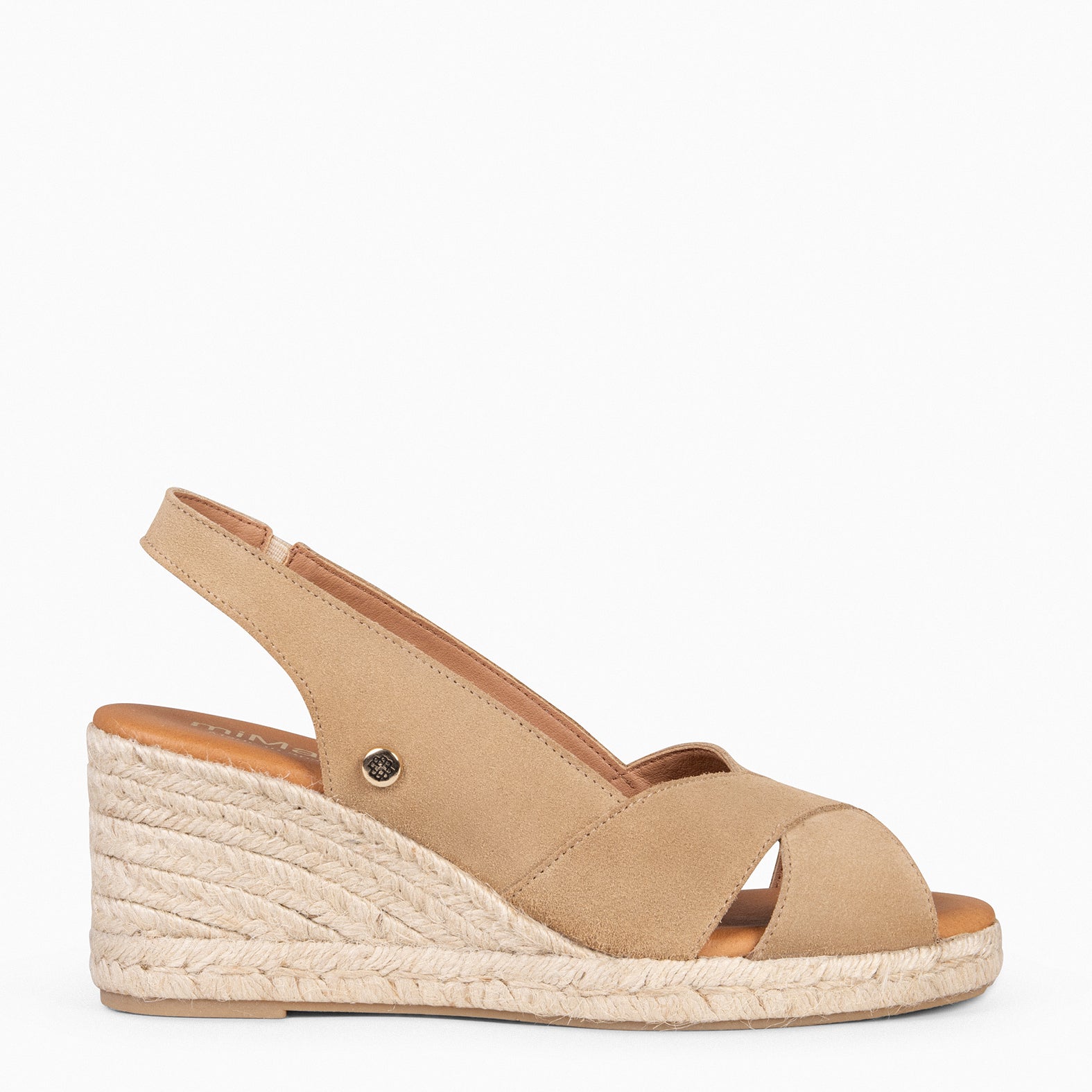 ATTICA - Cuñas de esparto altas BEIGE