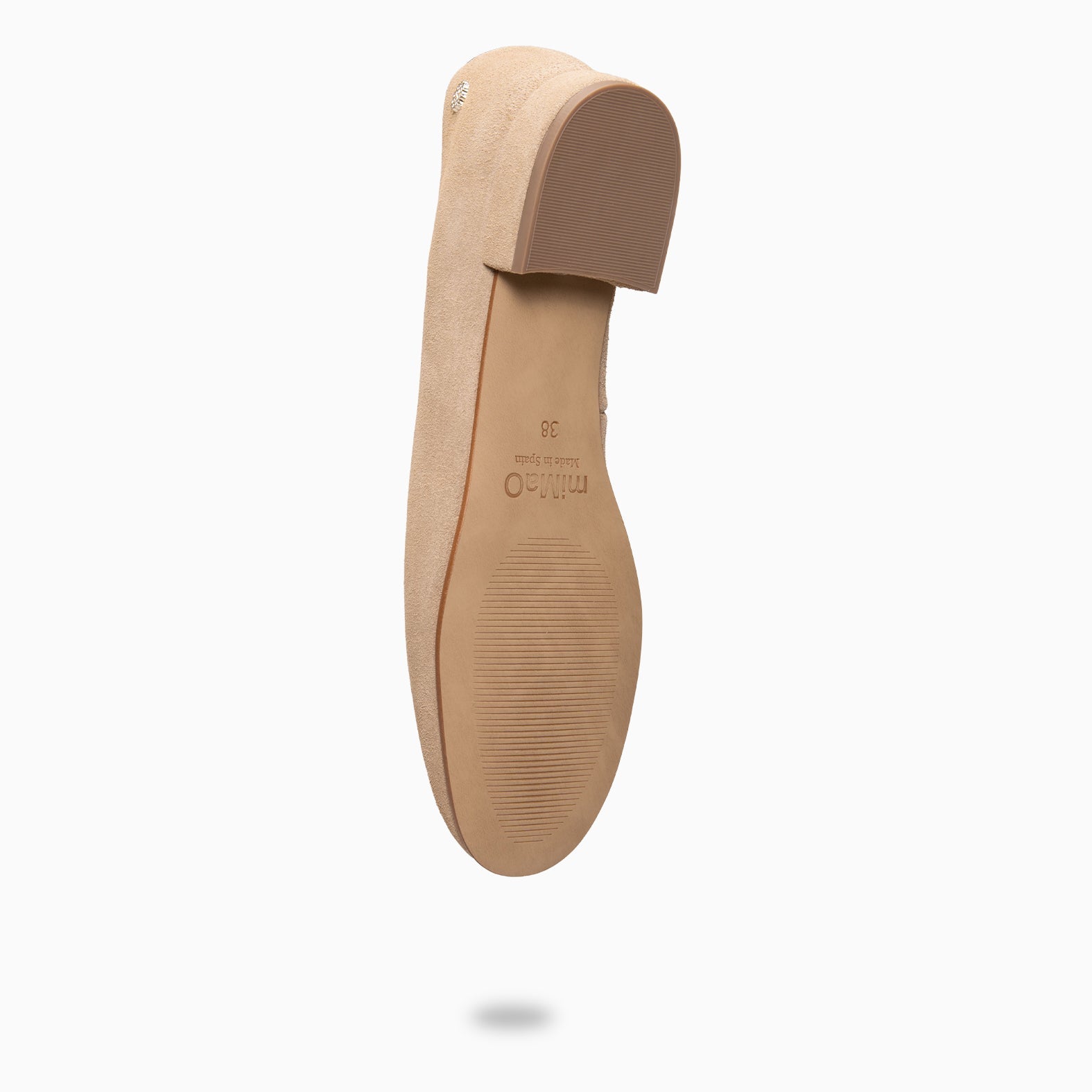CHLOE - Bailarinas de ante con puntera redonda BEIGE