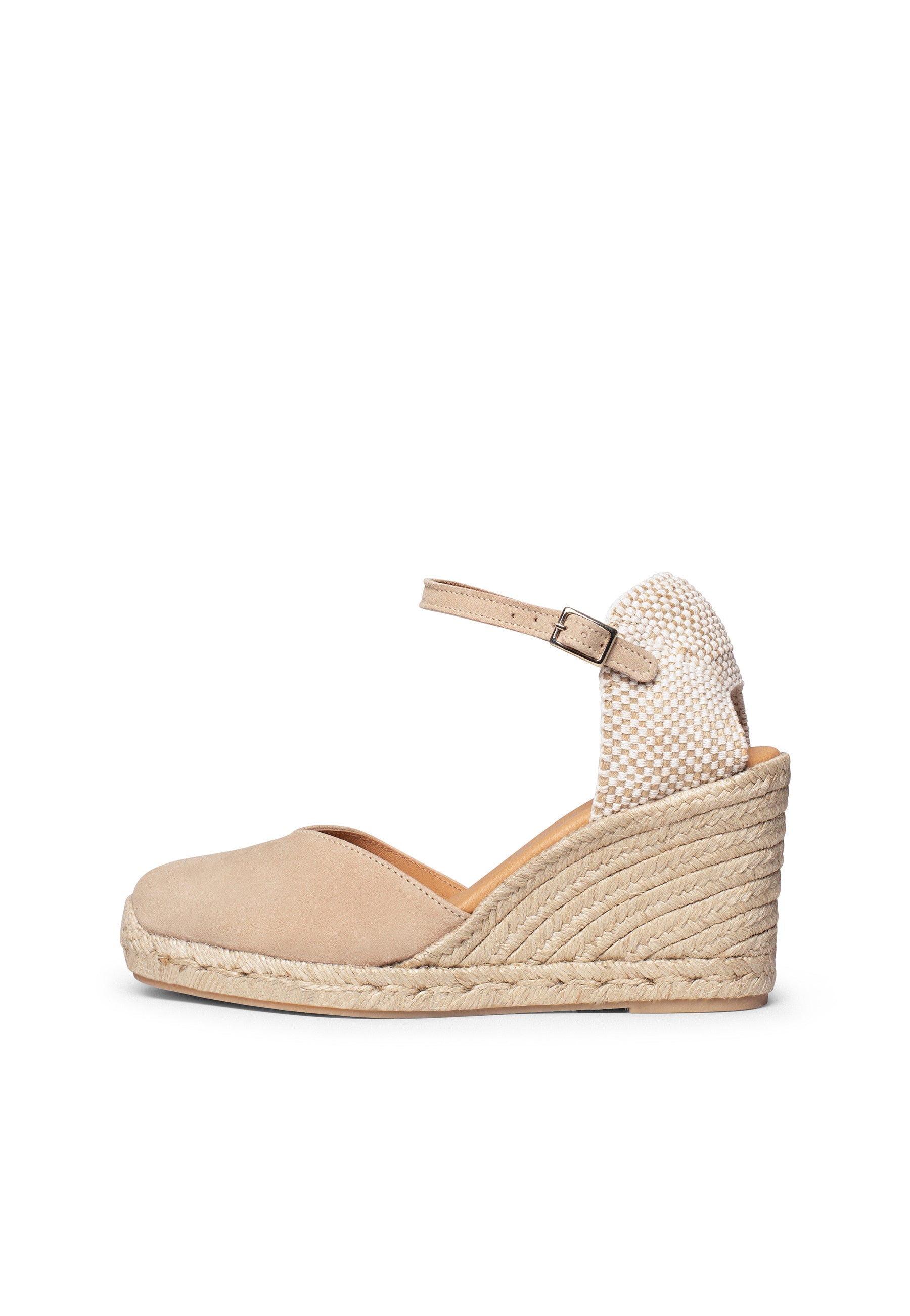NERJA - Cuñas altas de esparto BEIGE