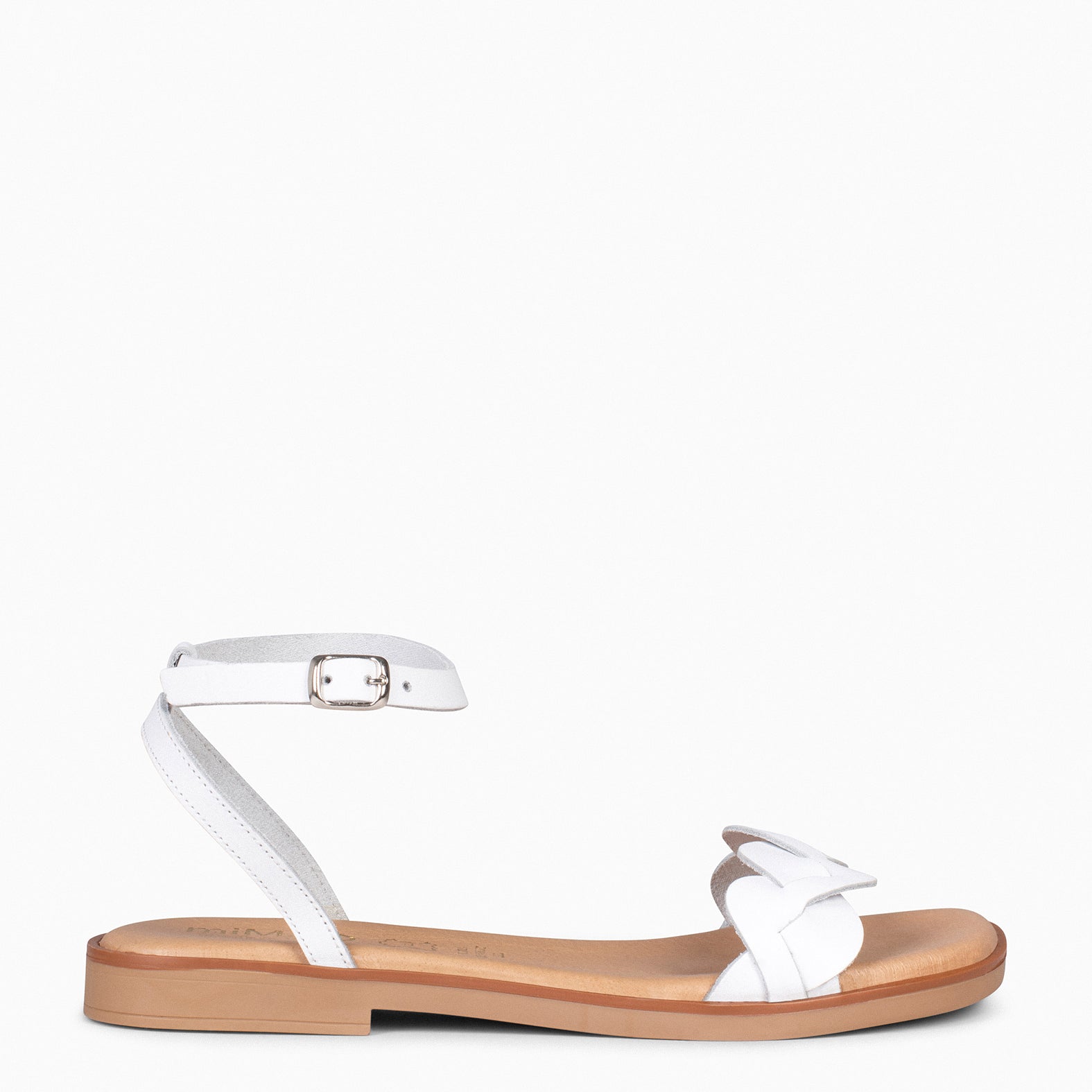 ARECA – Sandalias Planas Mujer BLANCO