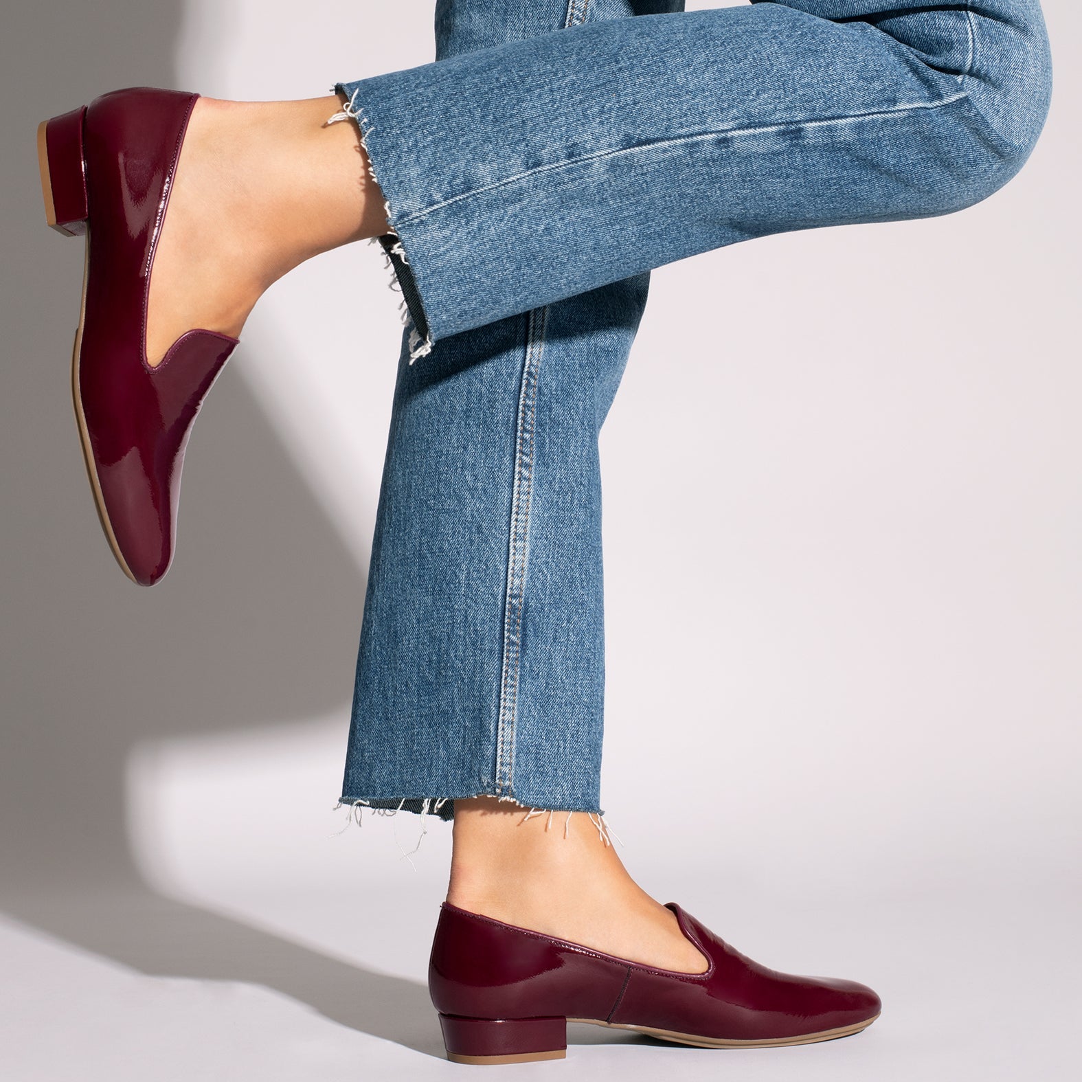 OPERA Loafer de mujer Burdeos de charol