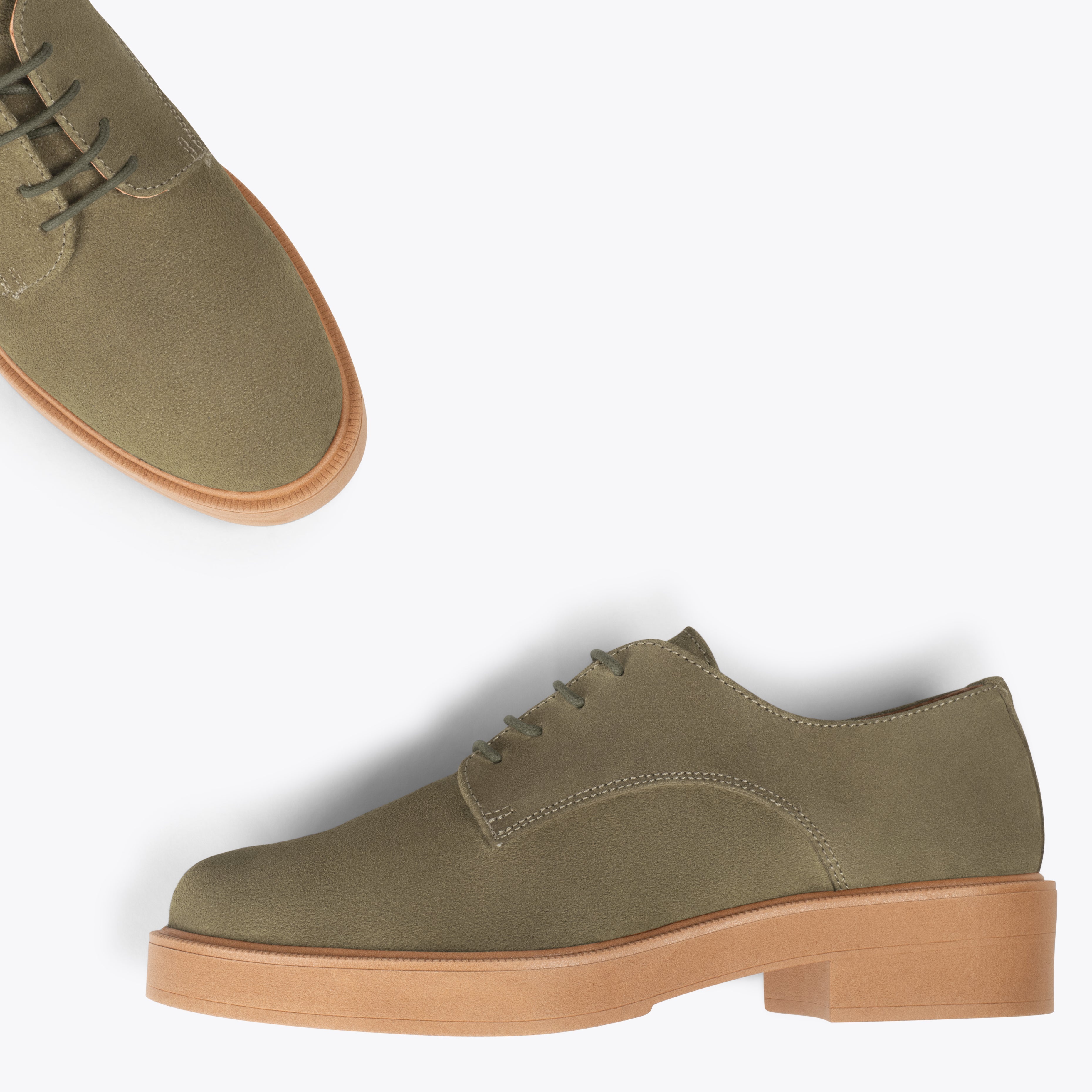 BLUCHER – Zapatos de cordones para mujer VERDE