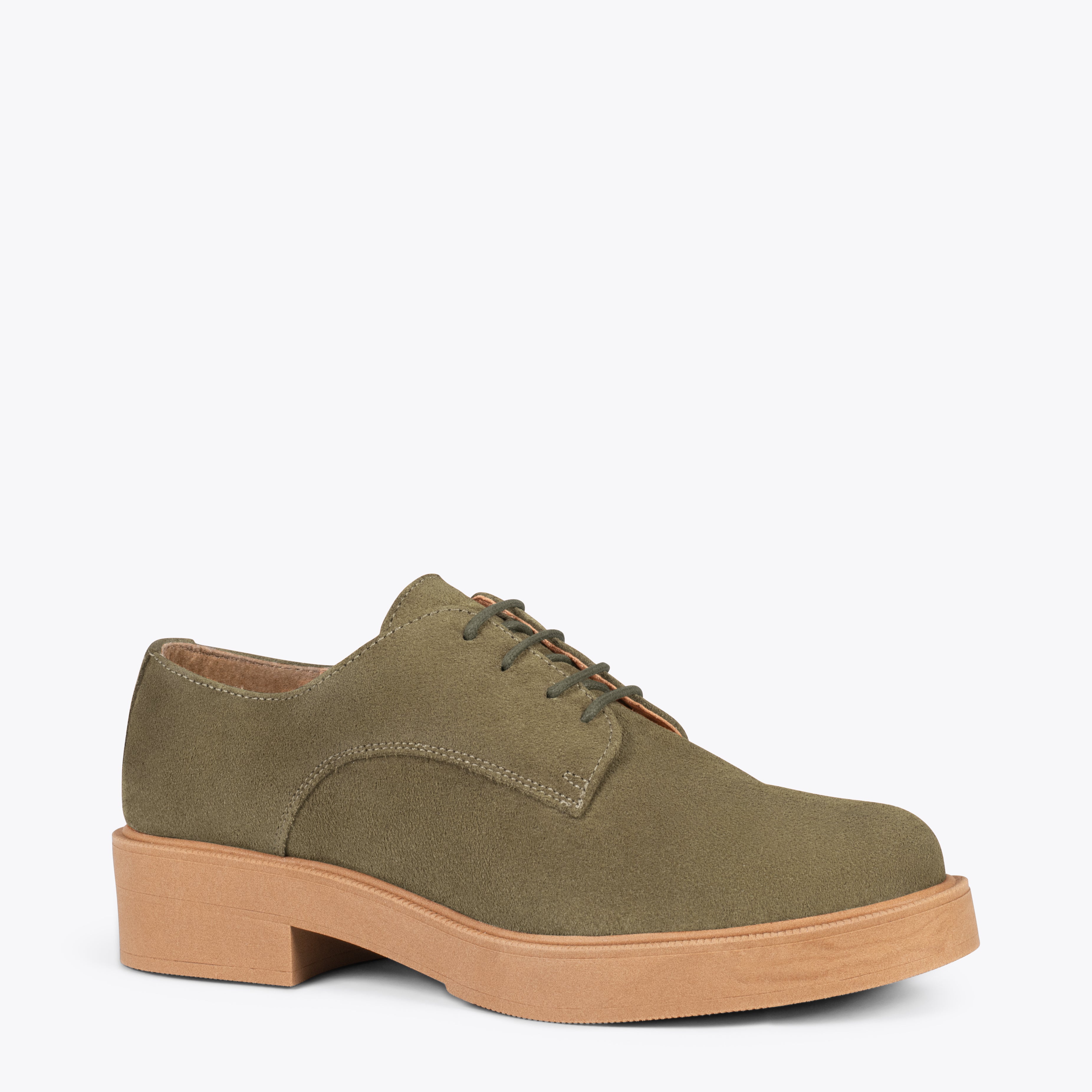 BLUCHER – Zapatos de cordones para mujer VERDE