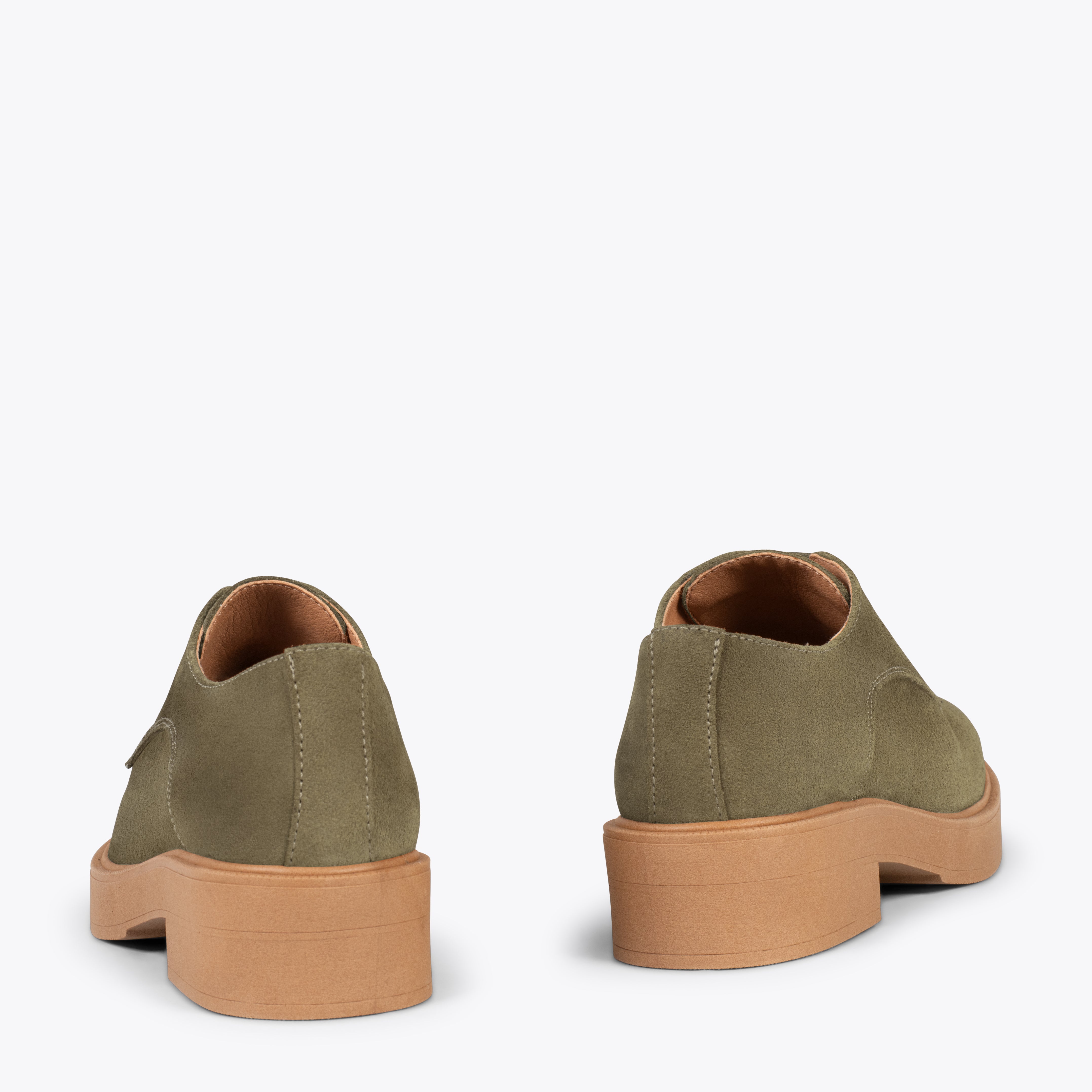 BLUCHER – Zapatos de cordones para mujer VERDE