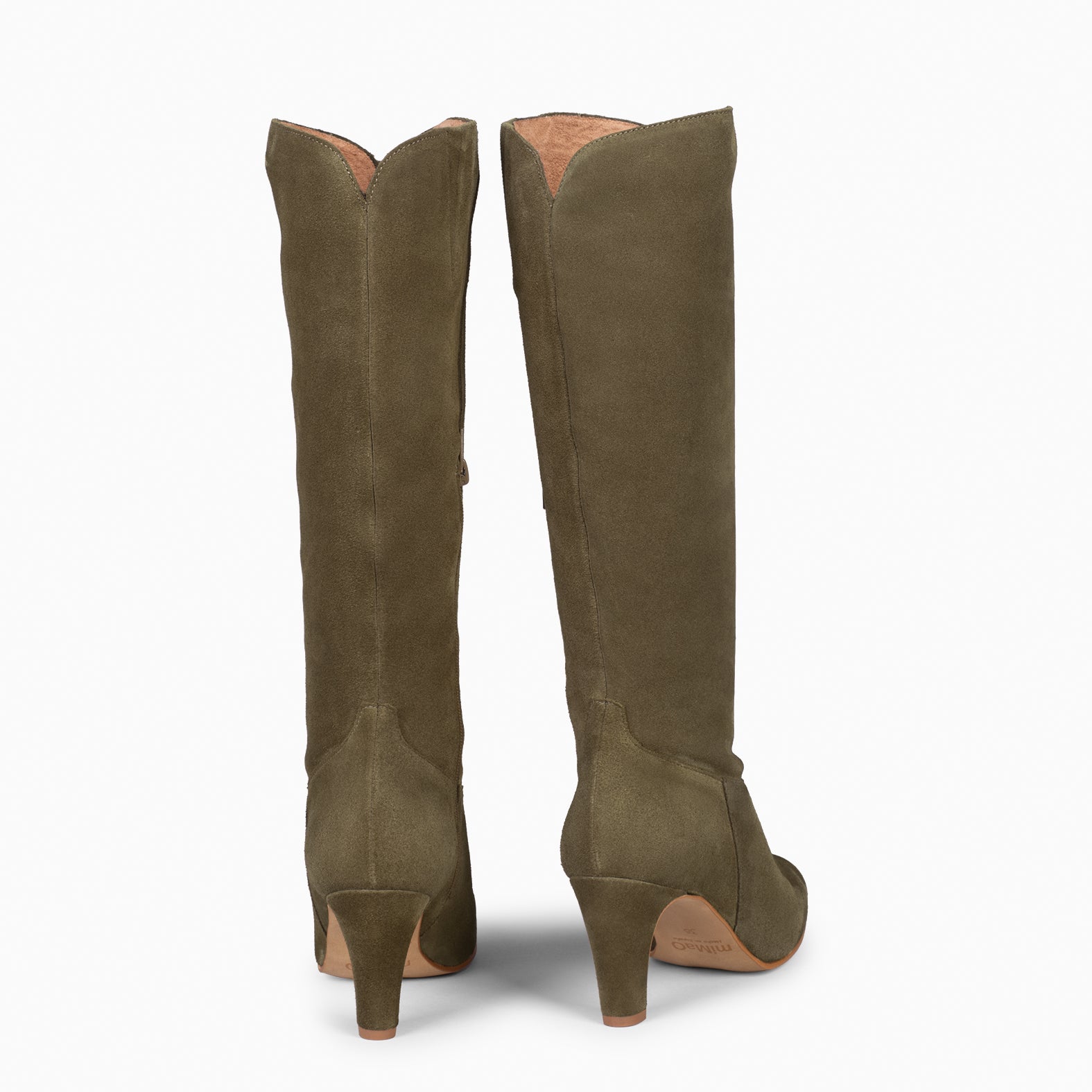 FRELARD – Botas altas con puntera redonda VERDE