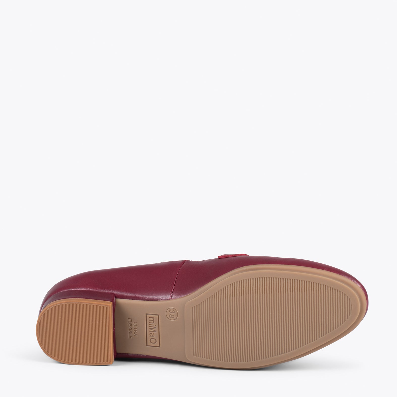 STYLE - Mocasines con detalle metalizado BURDEOS