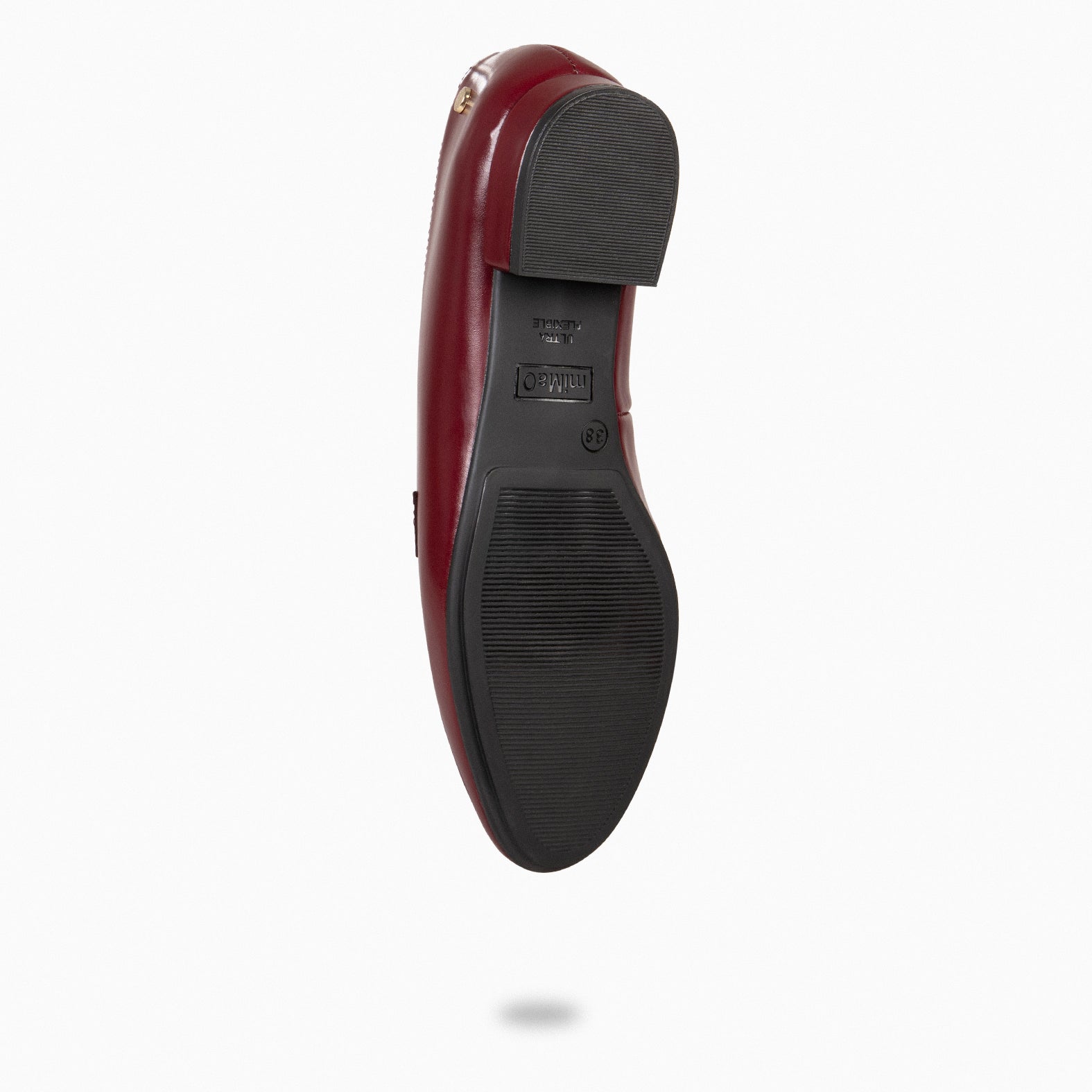 CHAIN - Mocasines planos con adorno metalizado BURDEOS