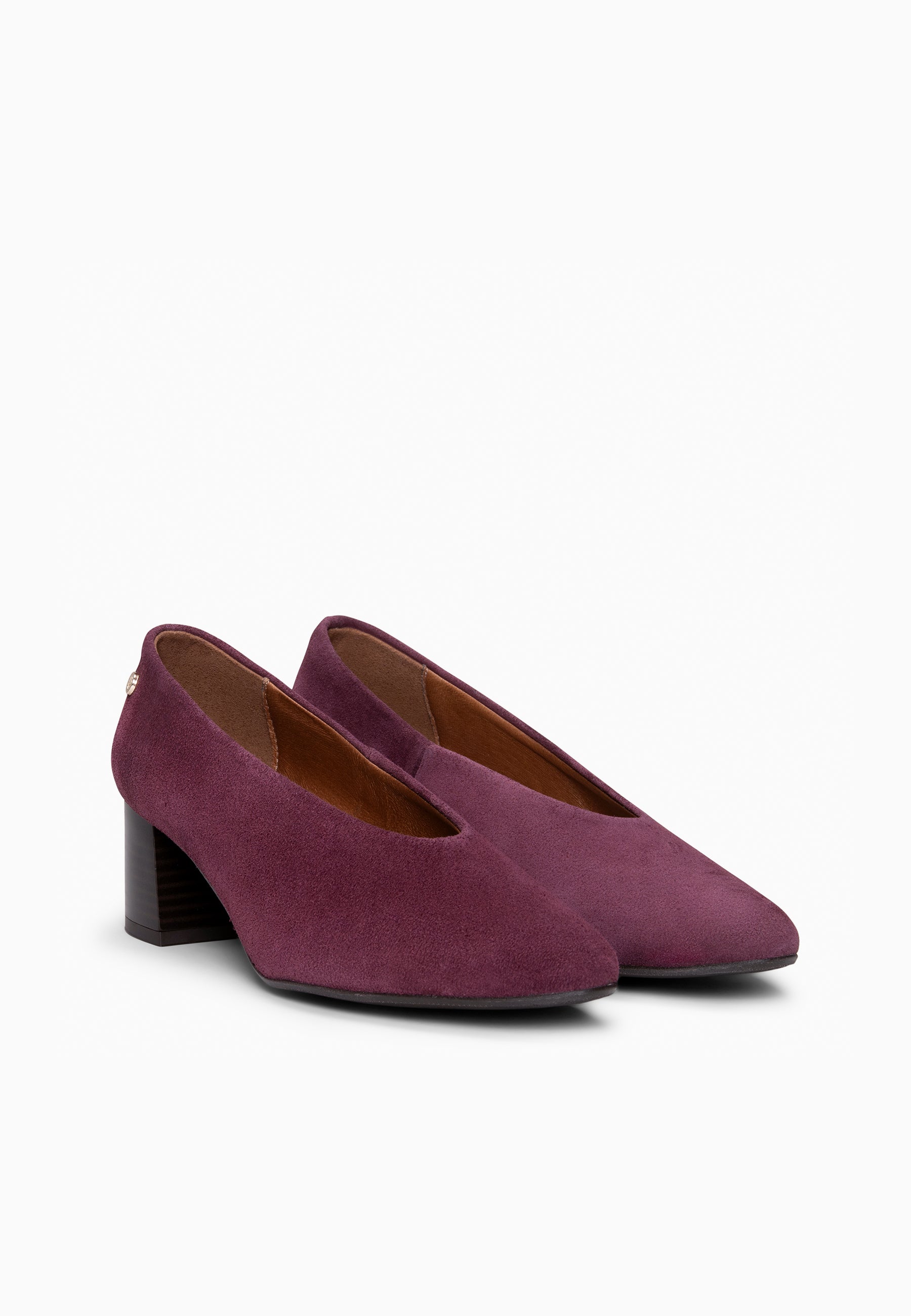 URBAN STYLE - Zapatos de tacón ancho BURDEOS