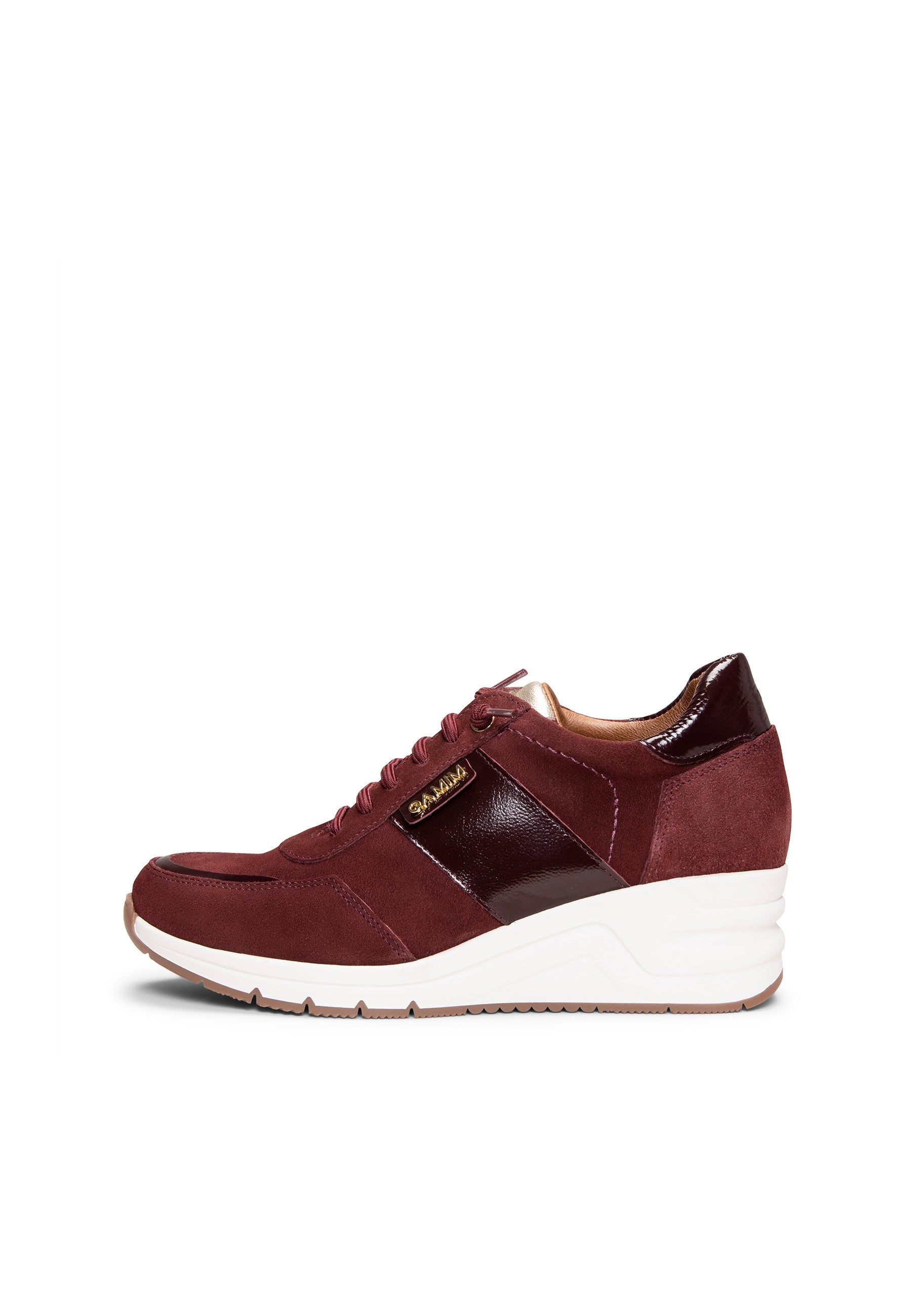 PAU - Zapatillas con cuña BURDEOS