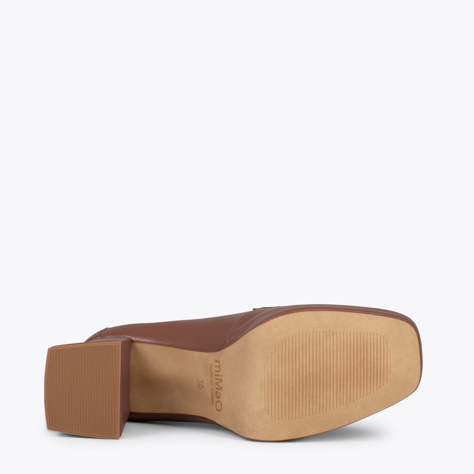 ANNETTE – Mocasines de mujer con tacón y plataforma MARRÓN