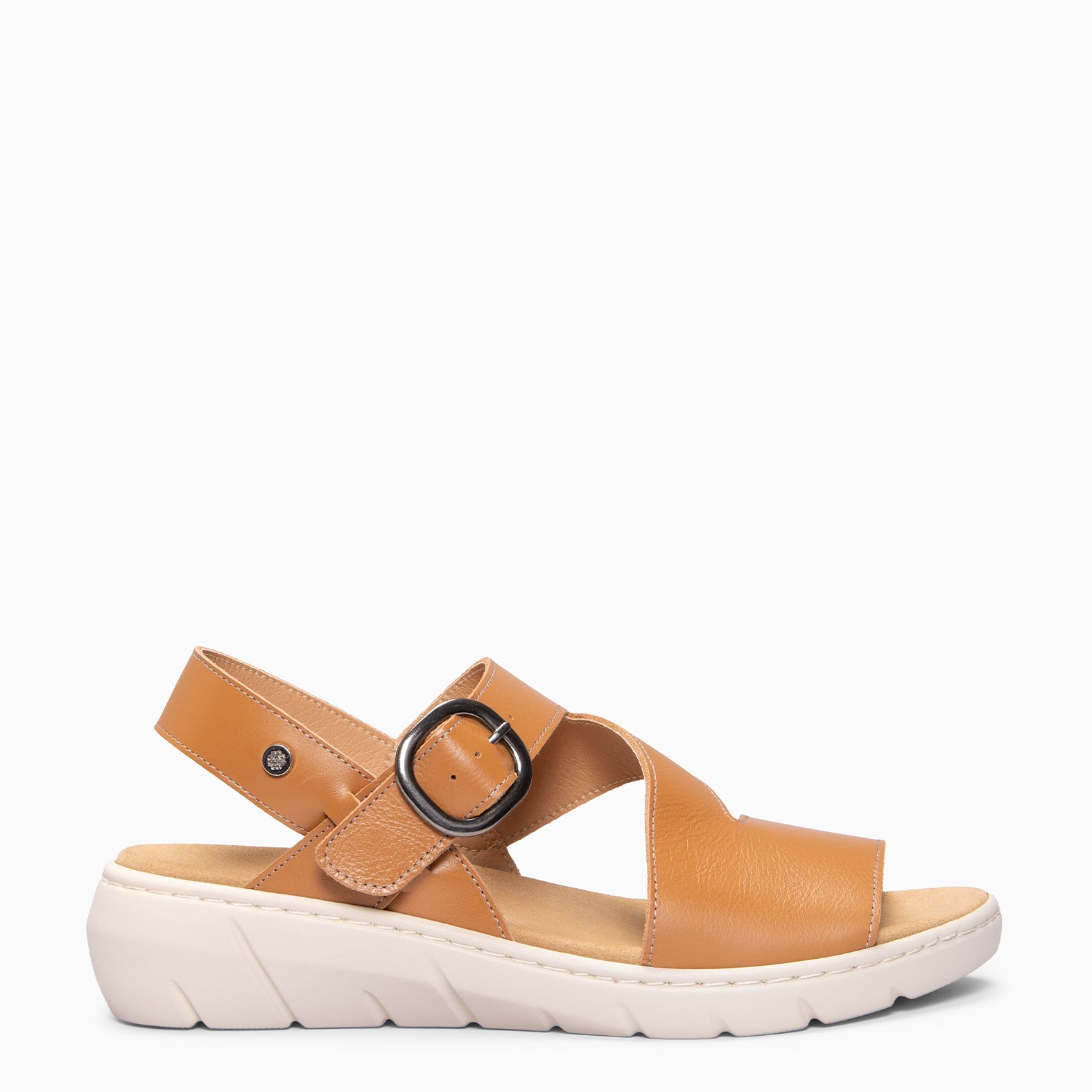 NATURA – Sandalias con plantilla Extraíble CAMEL