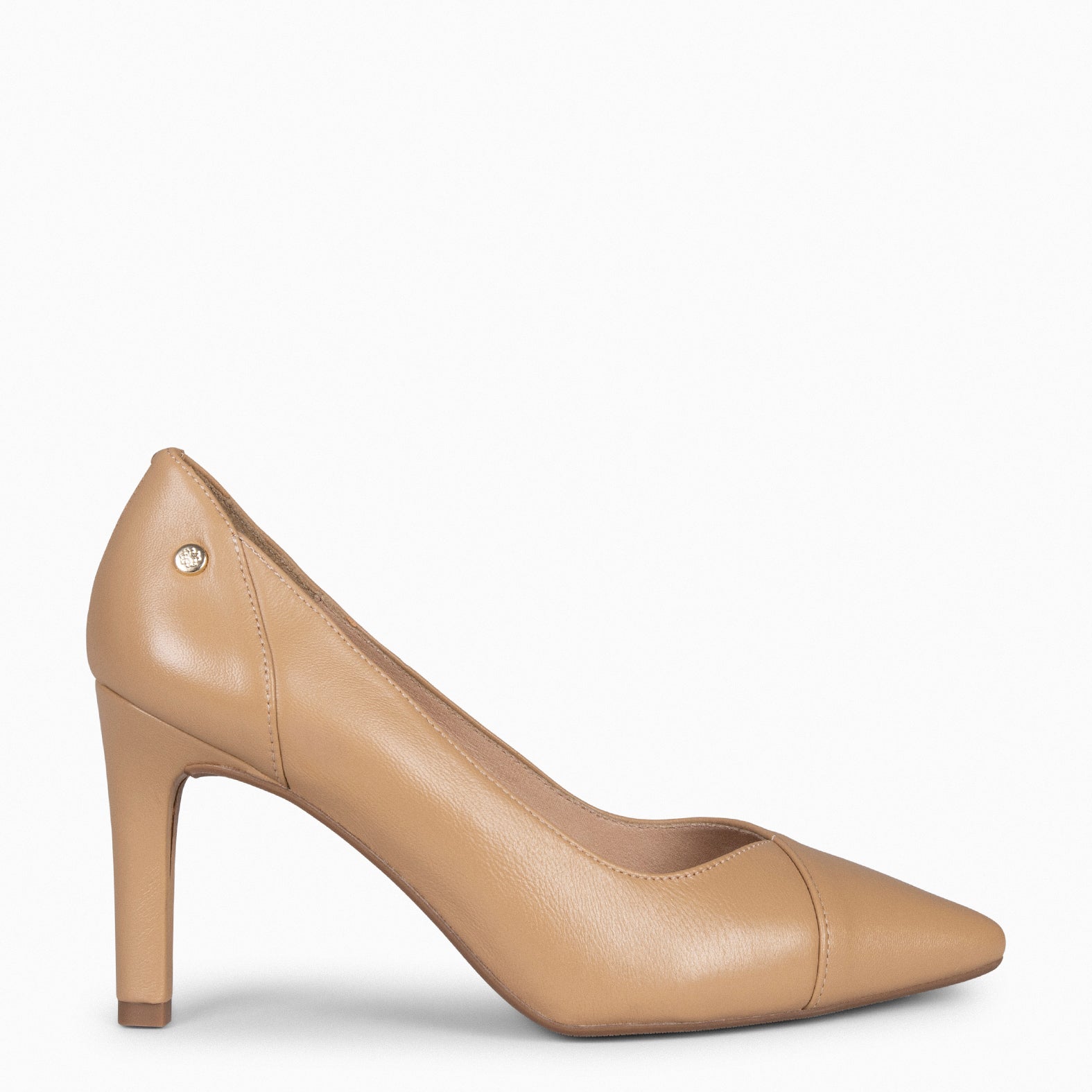GLAM - Zapatos elegantes de tacón alto CAMEL