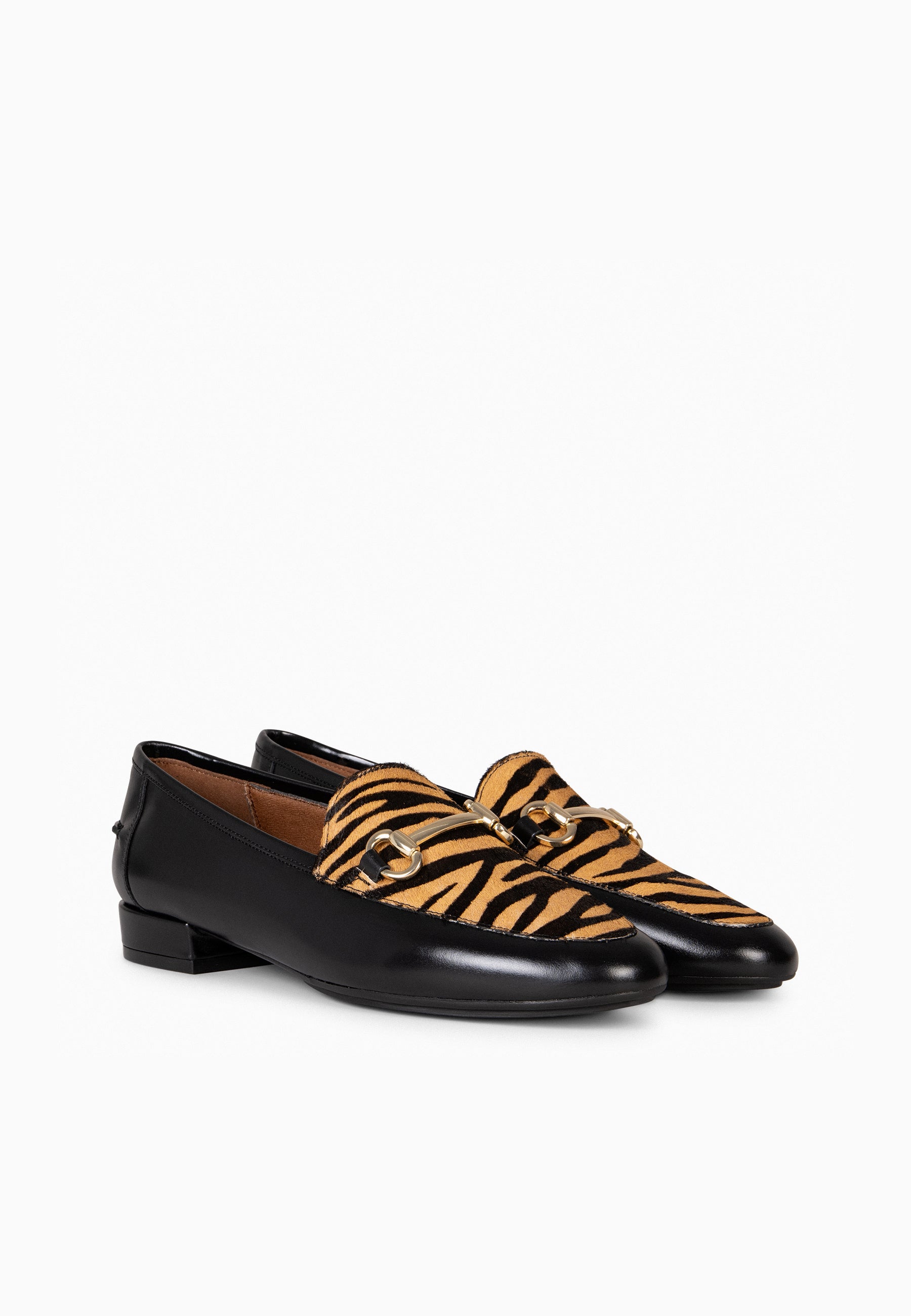 STYLE SAUVAGE - Mocasín tacón bajo CAMEL