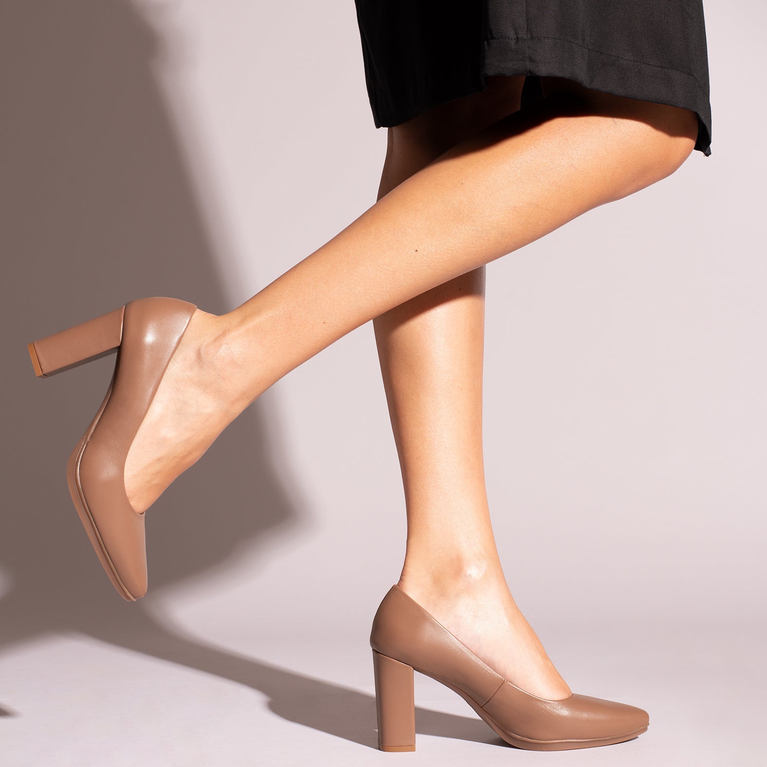 URBAN SALON - Zapatos MAQUILLAJE de piel y tacón alto