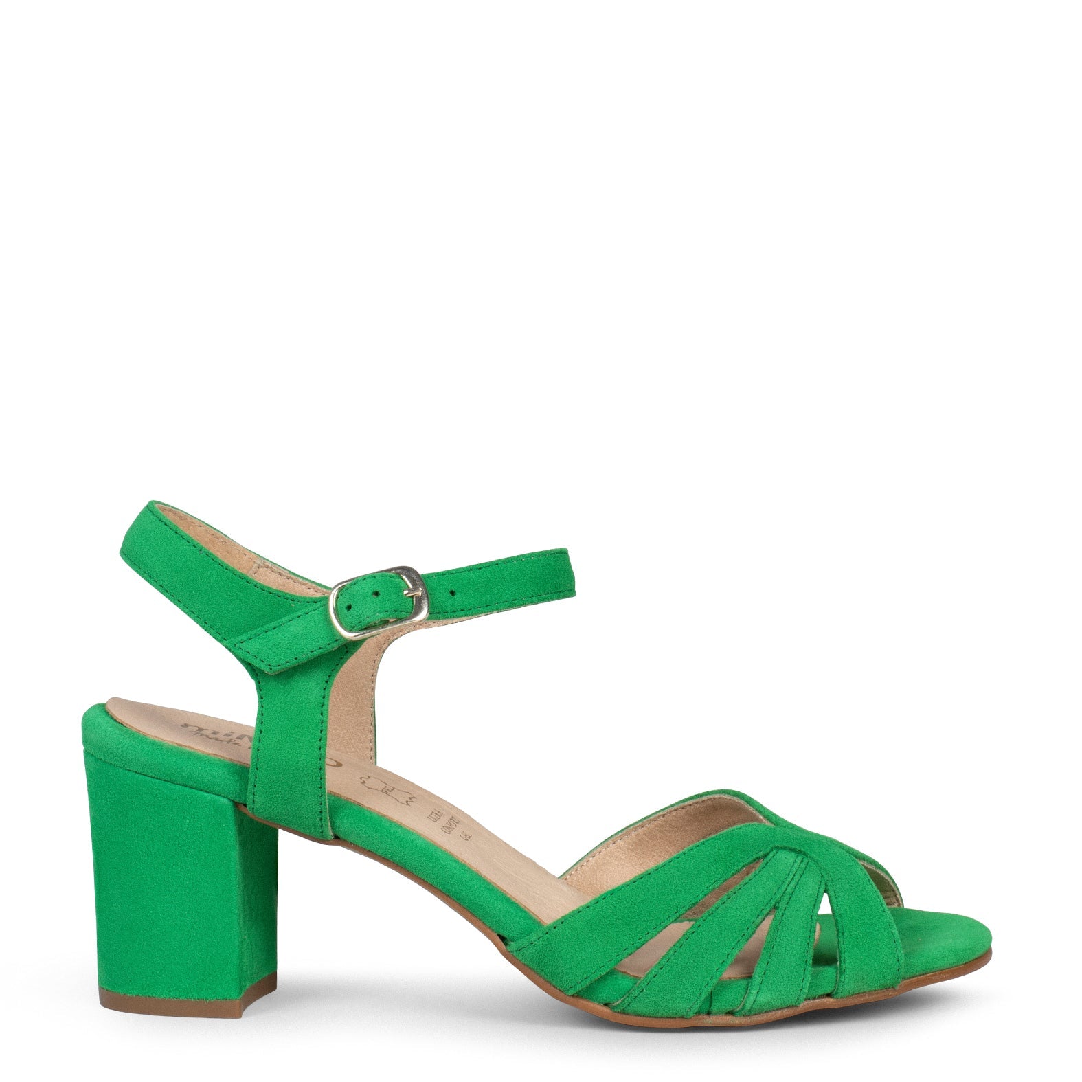 MUSA – Sandalias de Tacón ancho VERDE