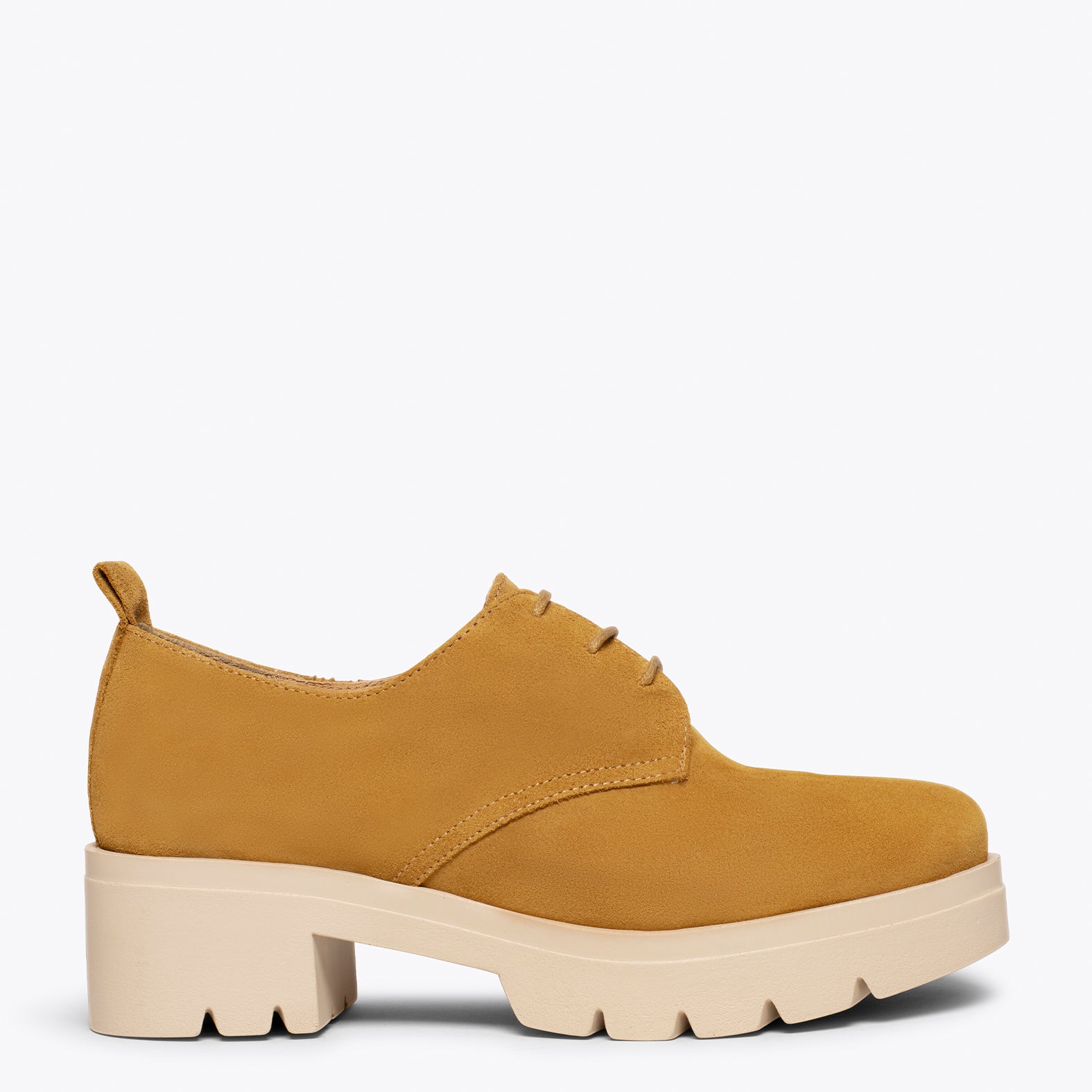 CANDEM Zapatos con cordones con tacón y plataforma CUERO