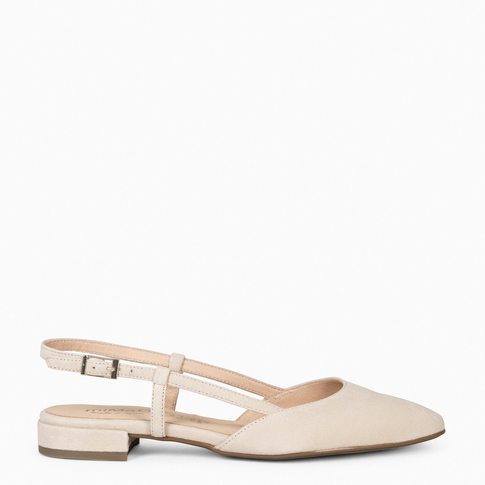 BRUNCH – Zapatos Planos Destalonados BEIGE
