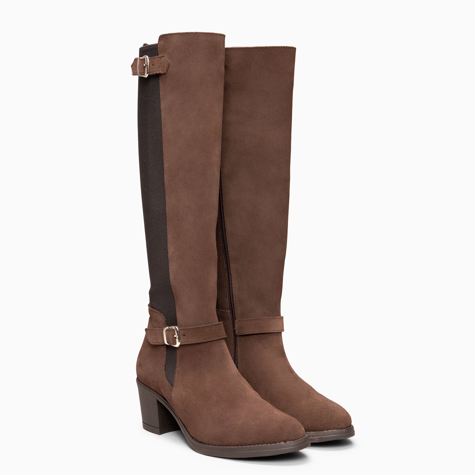 Sena - Botas de vestir con caña elástica MARRON