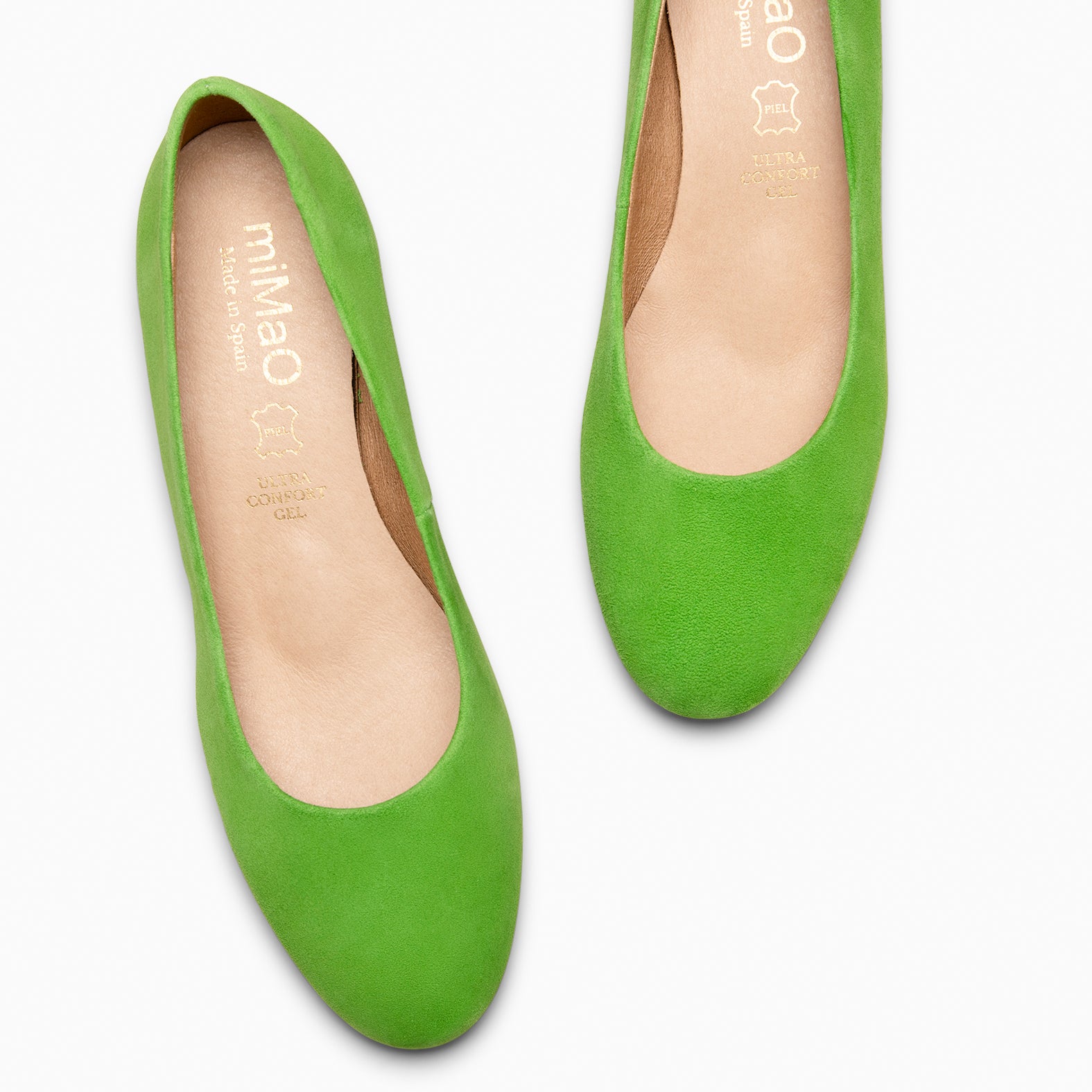 URBAN REDONDO - Zapatos de tacón bajo de ante VERDE