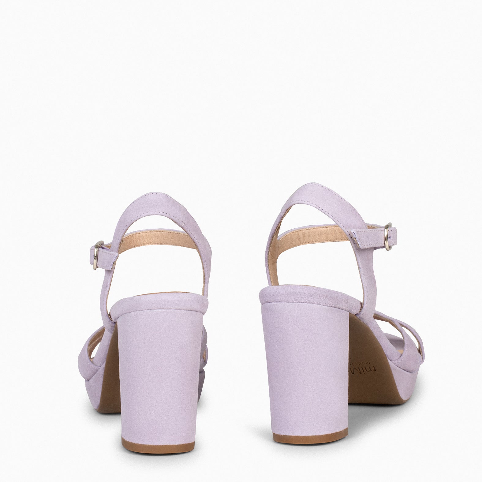 PARIS - Sandalias de fiesta con tacón alto y plataforma LILA