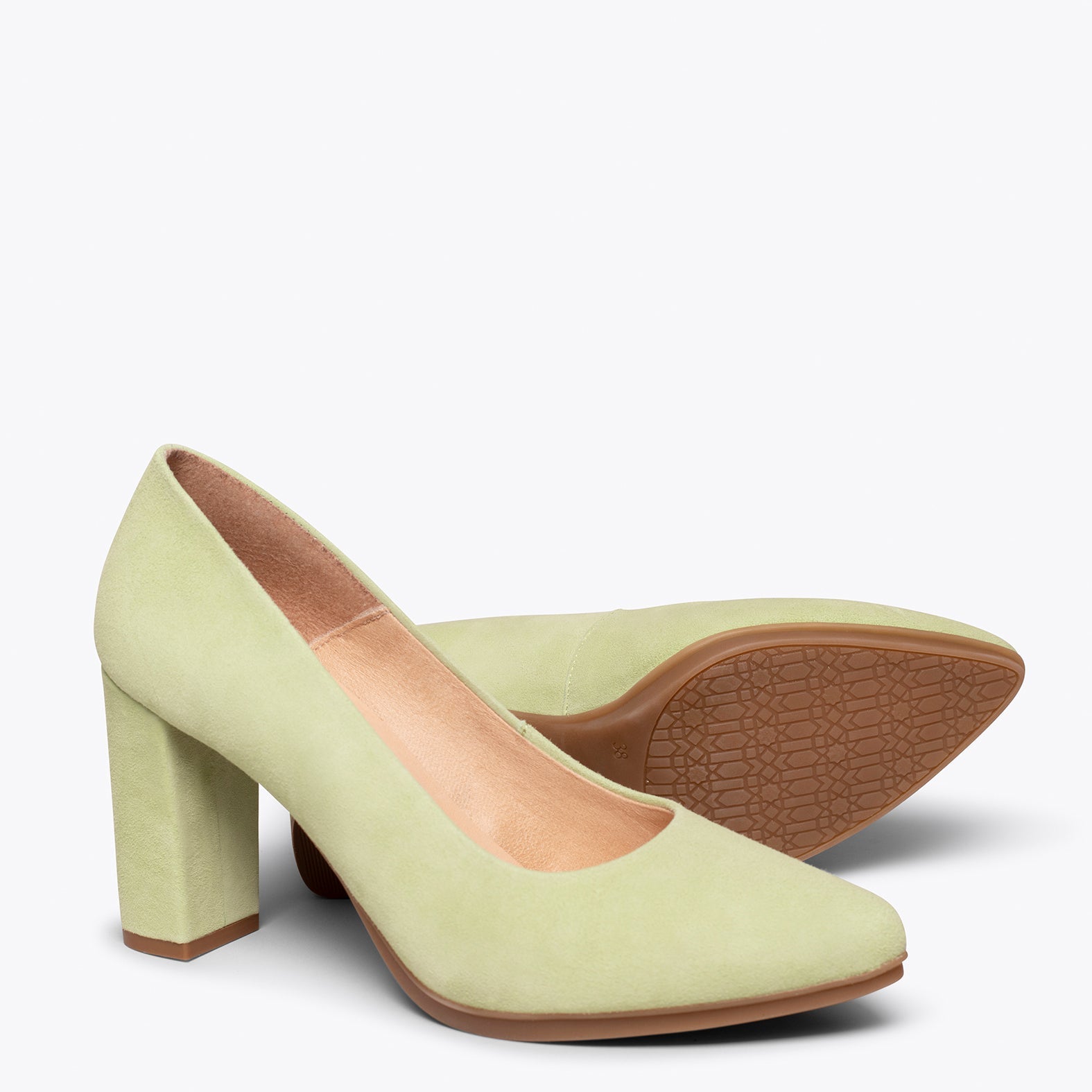 URBAN - Zapato de tacón alto VERDE MANZANA