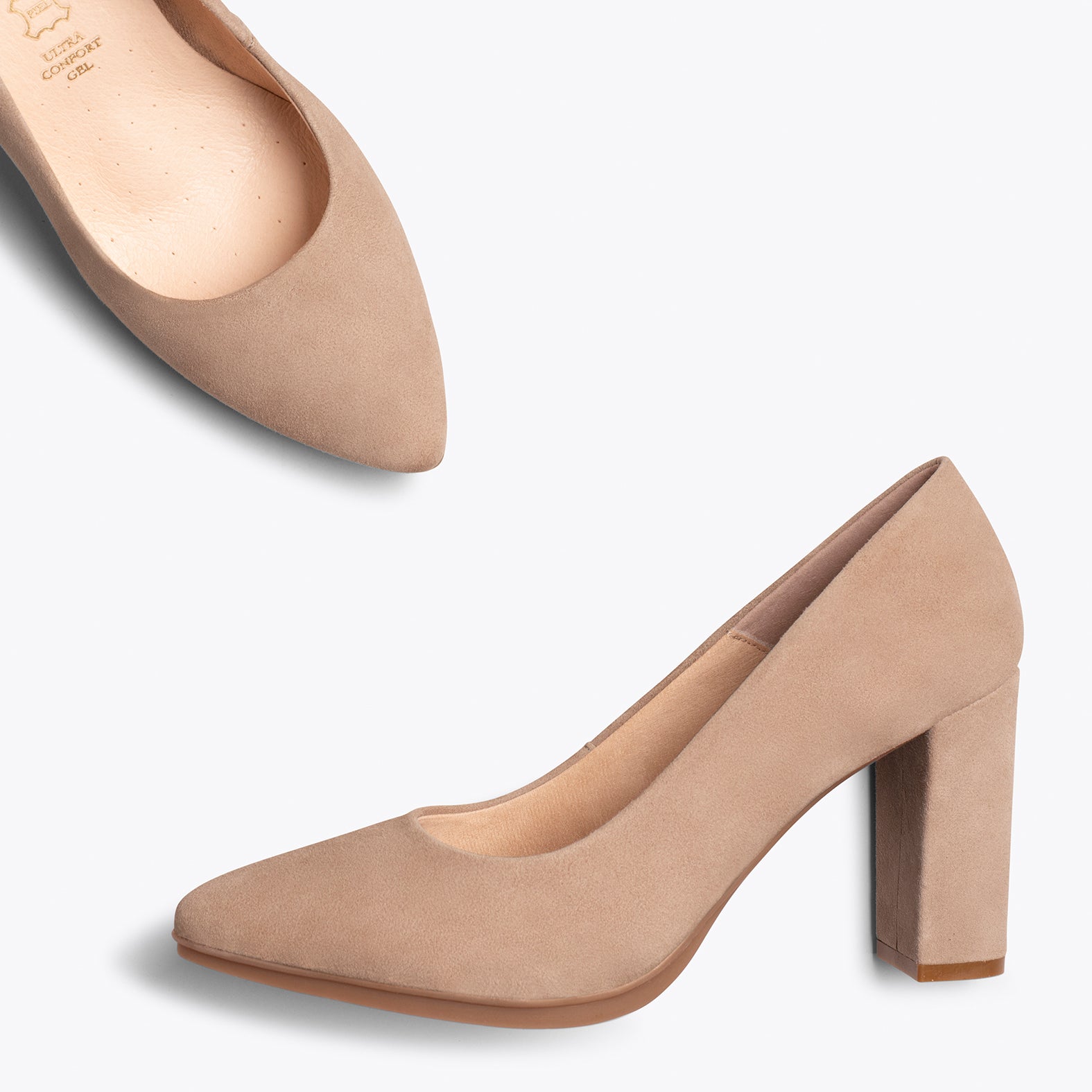 URBAN - Zapato de tacón alto TAUPE