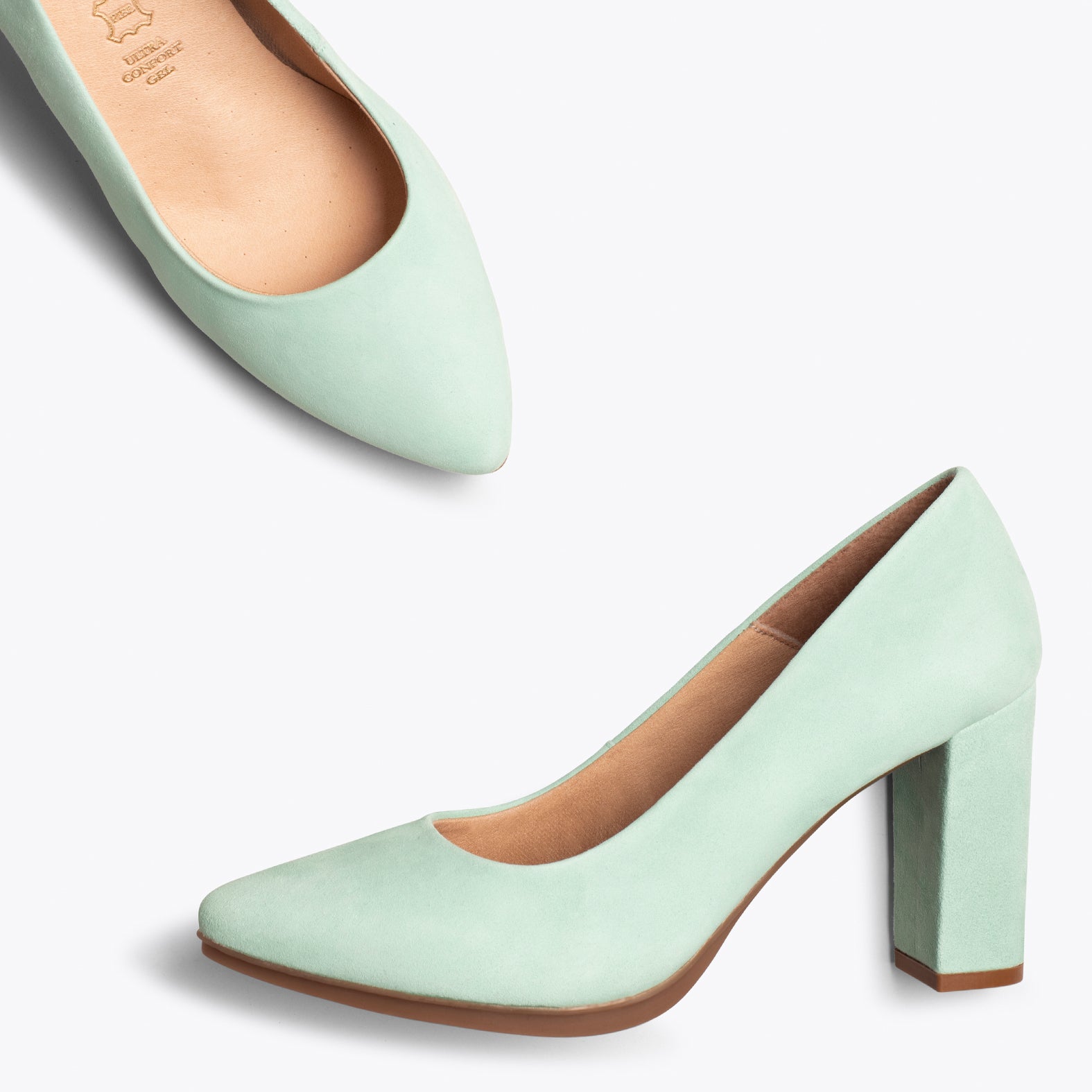 URBAN - Zapato de tacón alto VERDE AGUA