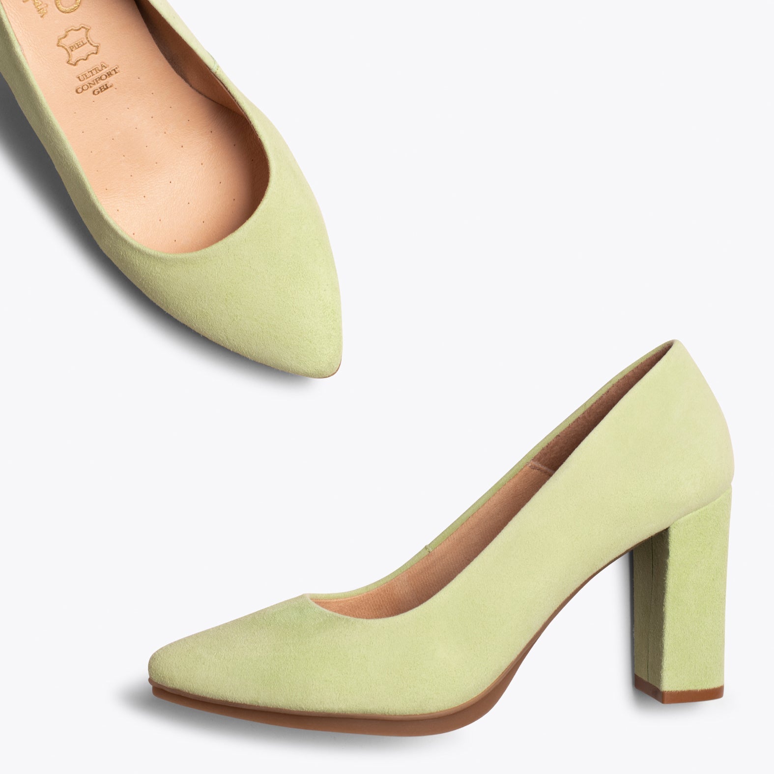 URBAN - Zapato de tacón alto VERDE MANZANA