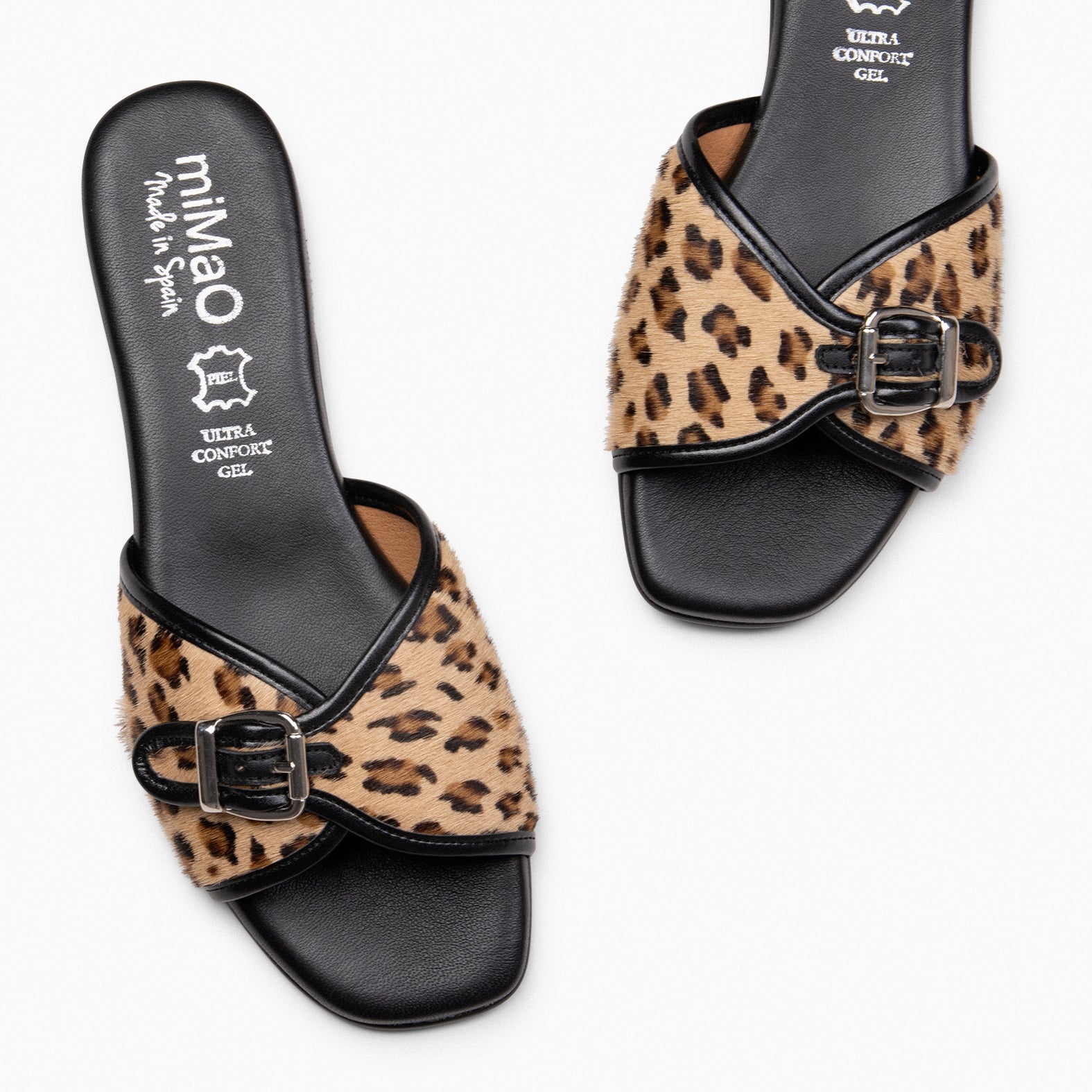NAIROBI – Sandalias planas elegantes de mujer LEOPARDO