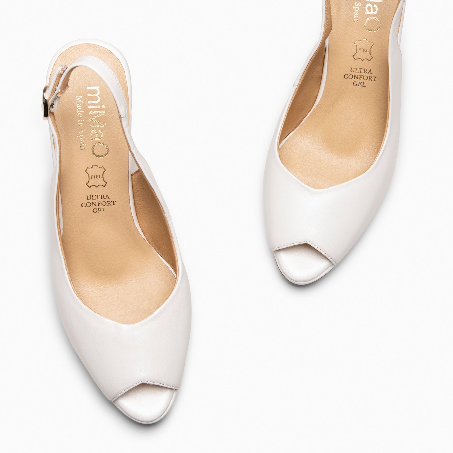 ELSA - Zapatos de tacón alto destalonados NACAR