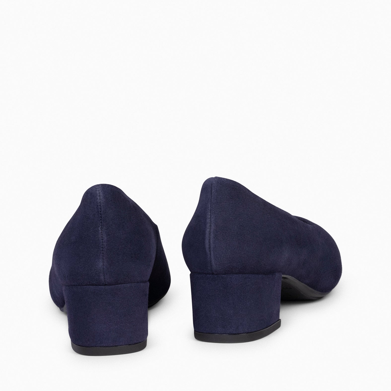 URBAN LADY - Zapatos de tacón bajo de serraje MARINO
