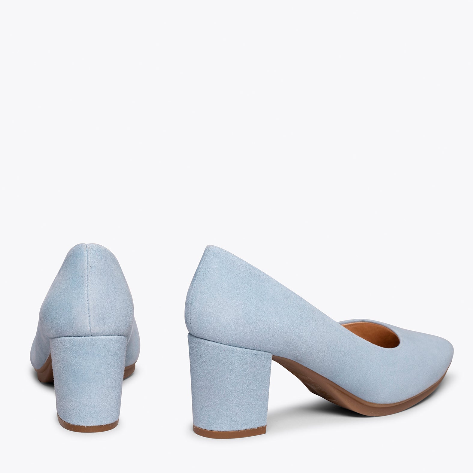 URBAN S - Zapatos de tacón medio AZUL CLARO