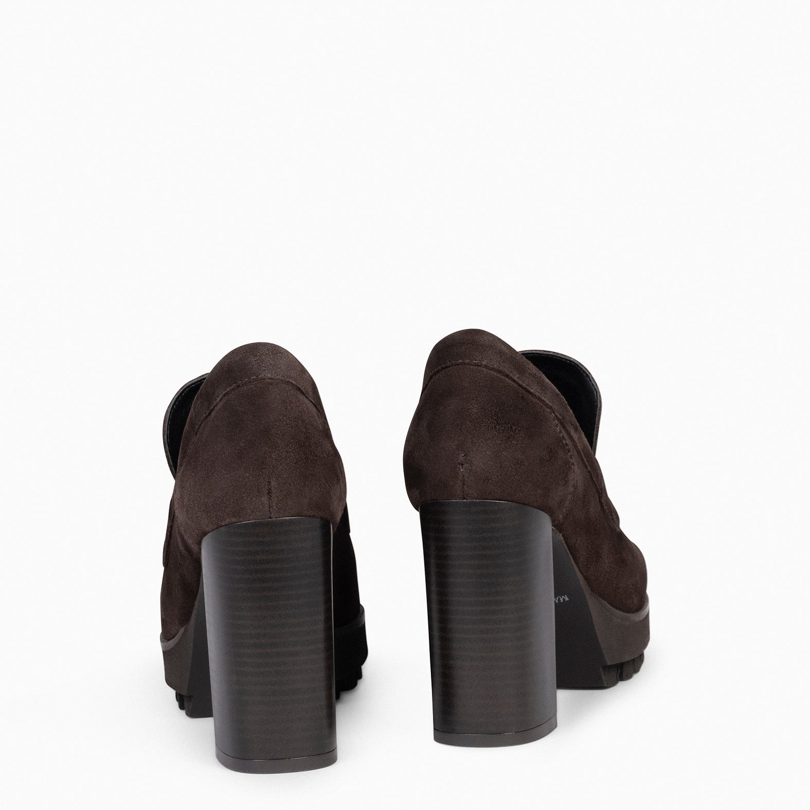TREND – Mocasín con tacón y plataforma MARRÓN
