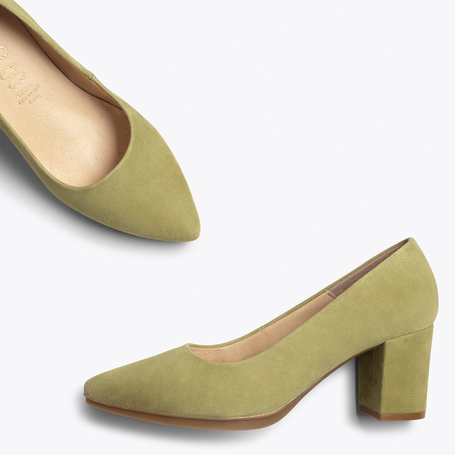 URBAN S - Zapato de tacón medio VERDE OLIVA