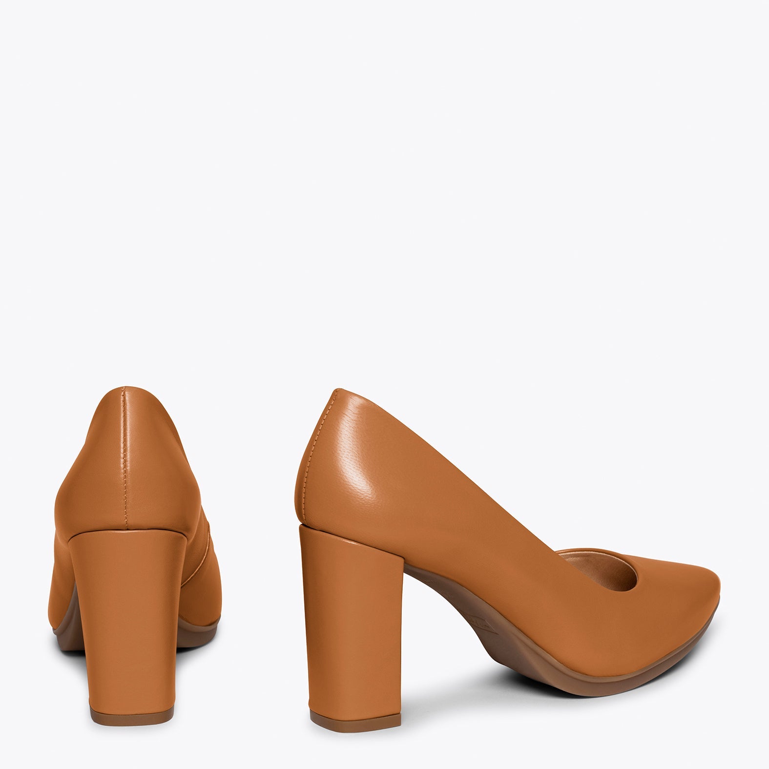 URBAN SALON - Zapatos de tacón alto en napa MARRÓN