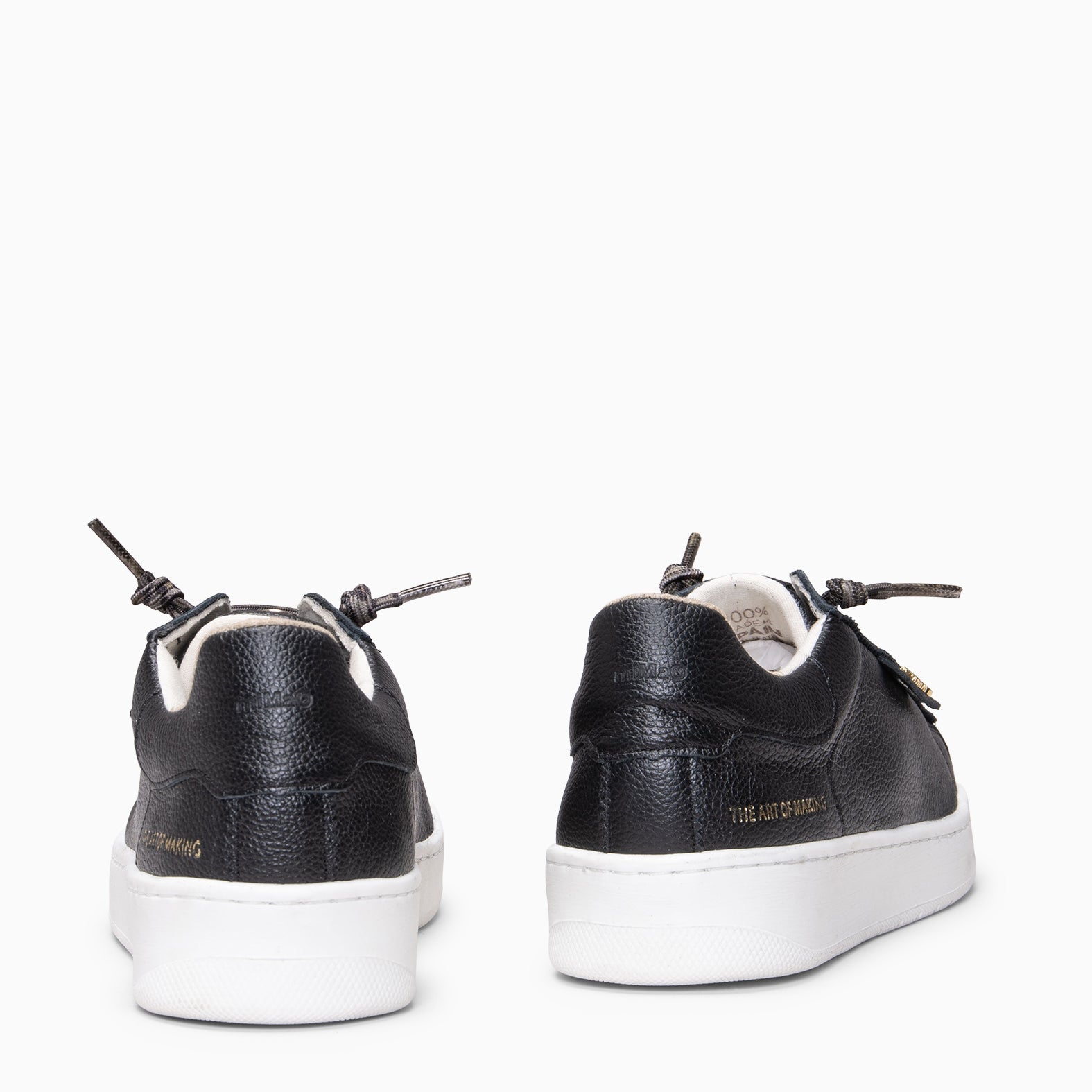 RENNES - Zapatillas con cordones elásticos NEGRO LEOPARDO
