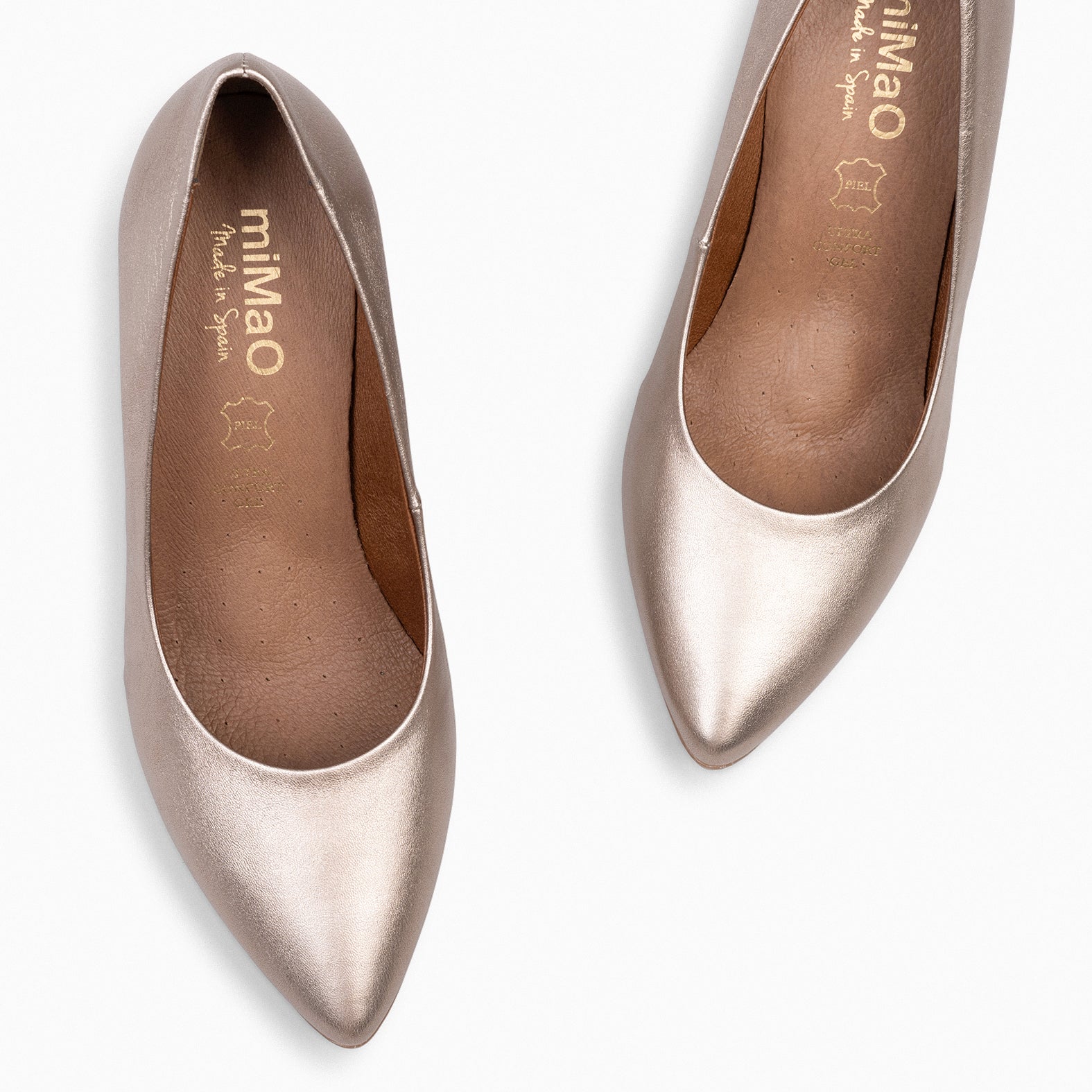 URBAN SPLASH - Zapatos de tacón con piel metalizada en PLATINO