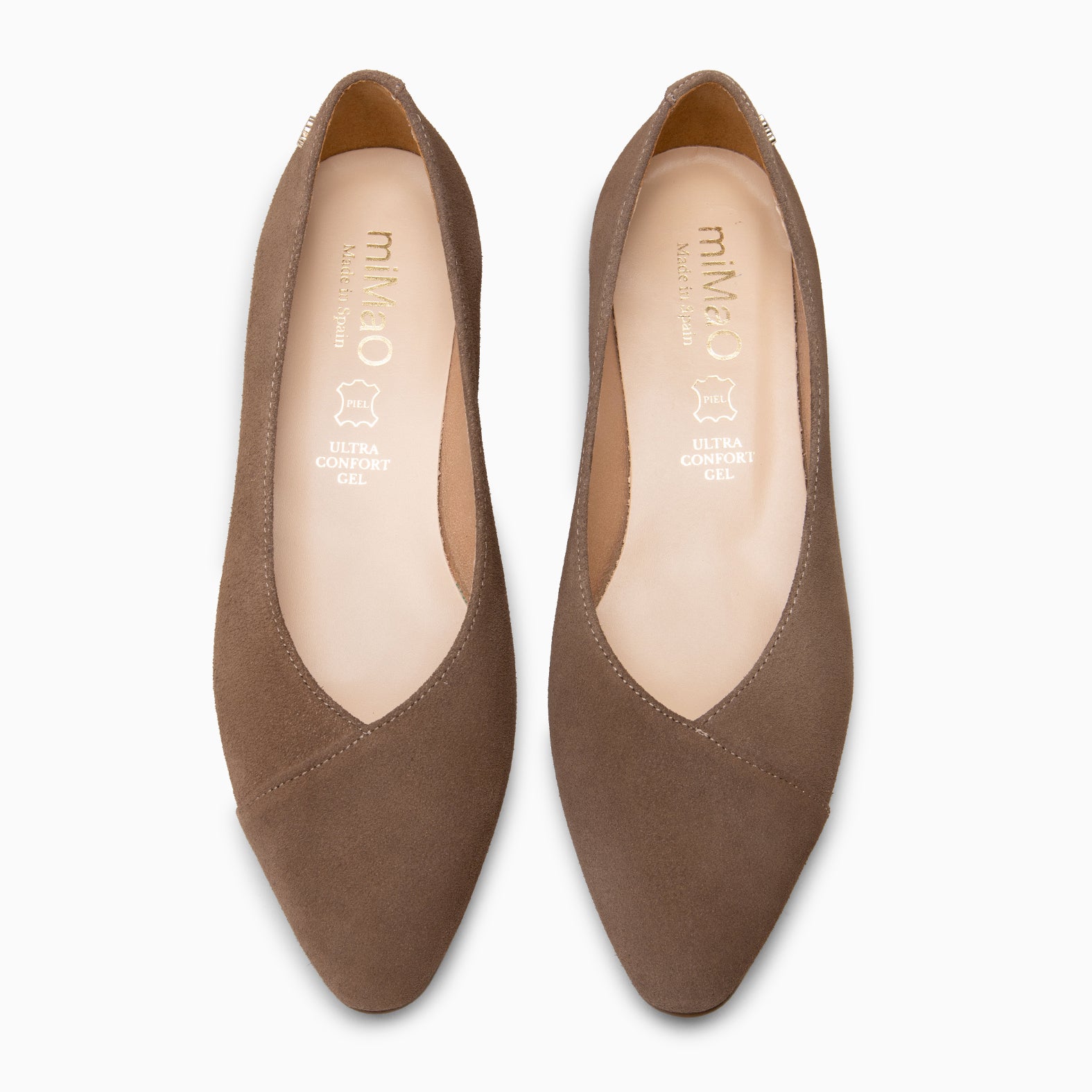MARIE - Zapatos de tacón Bajo de punta fina MARRON