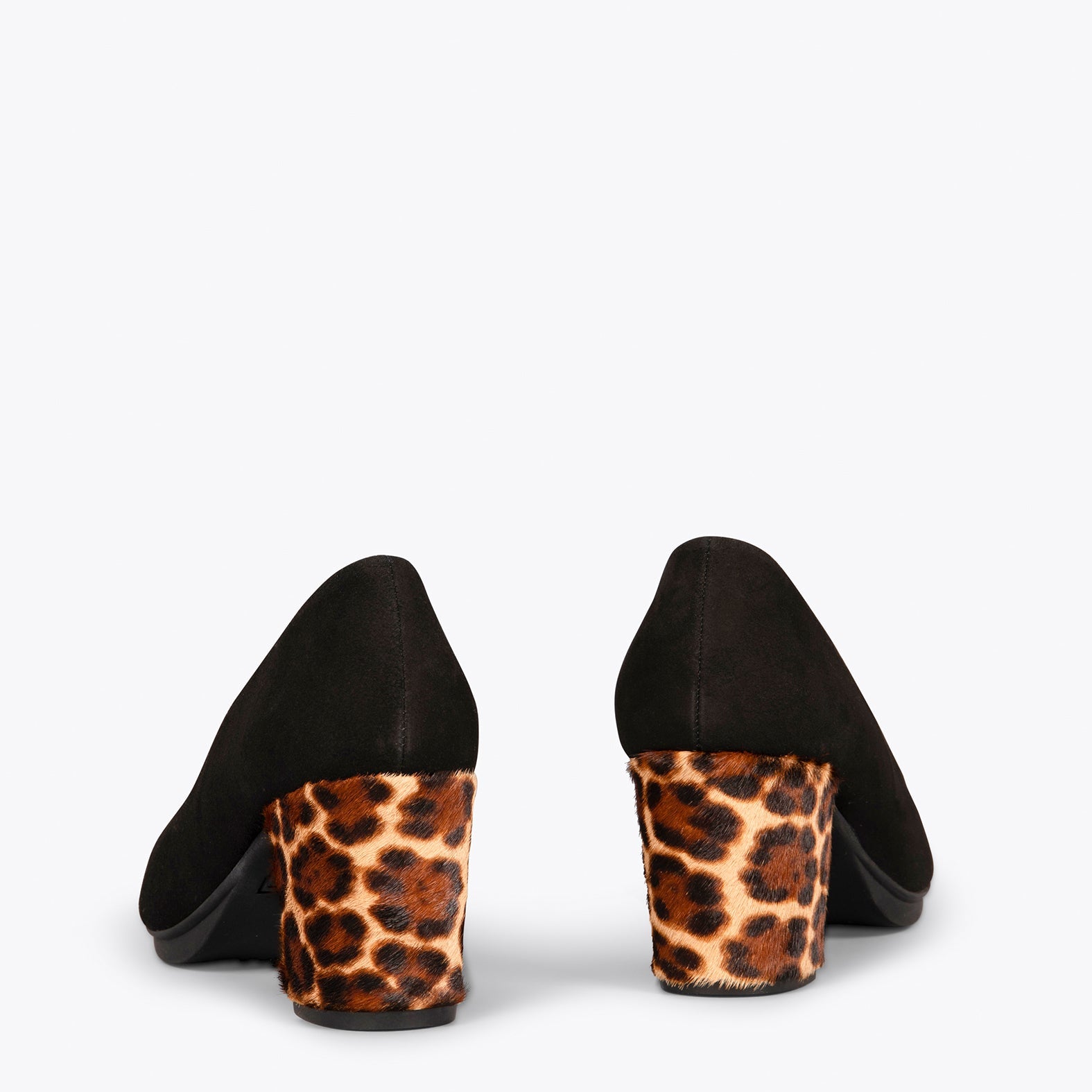 URBAN S WILD - Zapatos negros de tacón Animal Print LEOPARDO