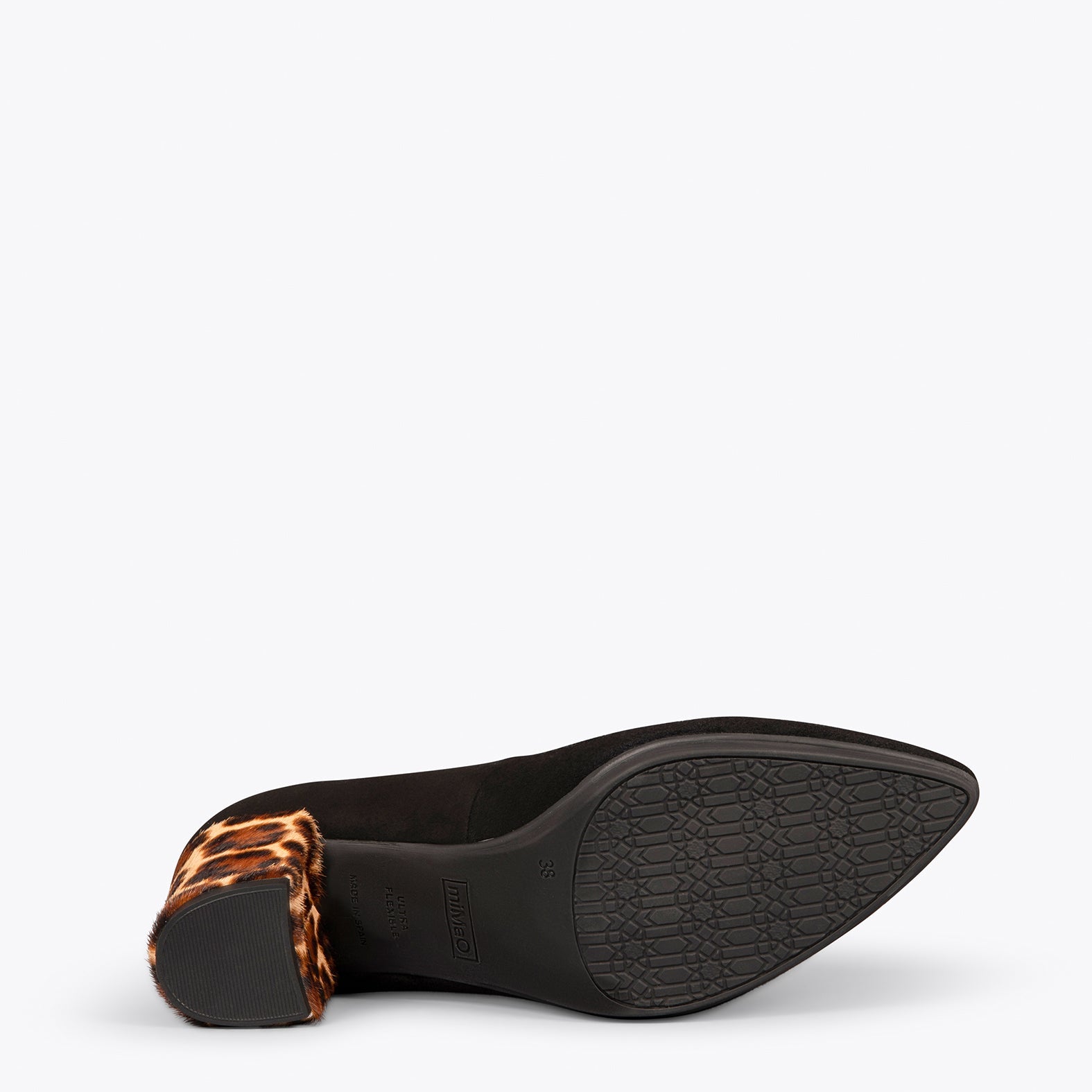 URBAN S WILD - Zapatos negros de tacón Animal Print LEOPARDO