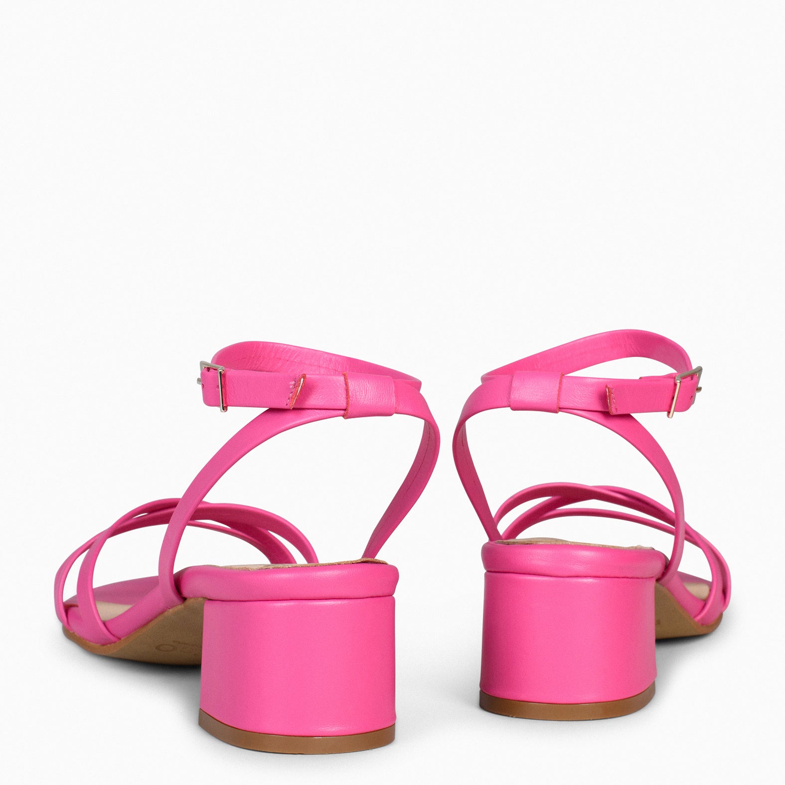 VIENA – Sandalias de tiras finas y tacón bajo ROSA