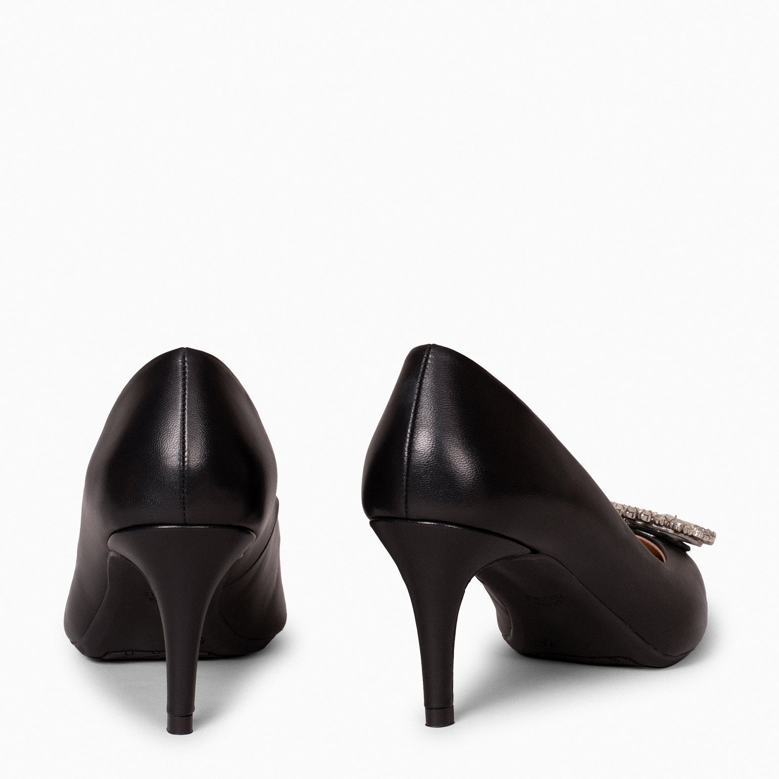 ELLA - Zapatos de tacón de aguja con adorno NEGRO