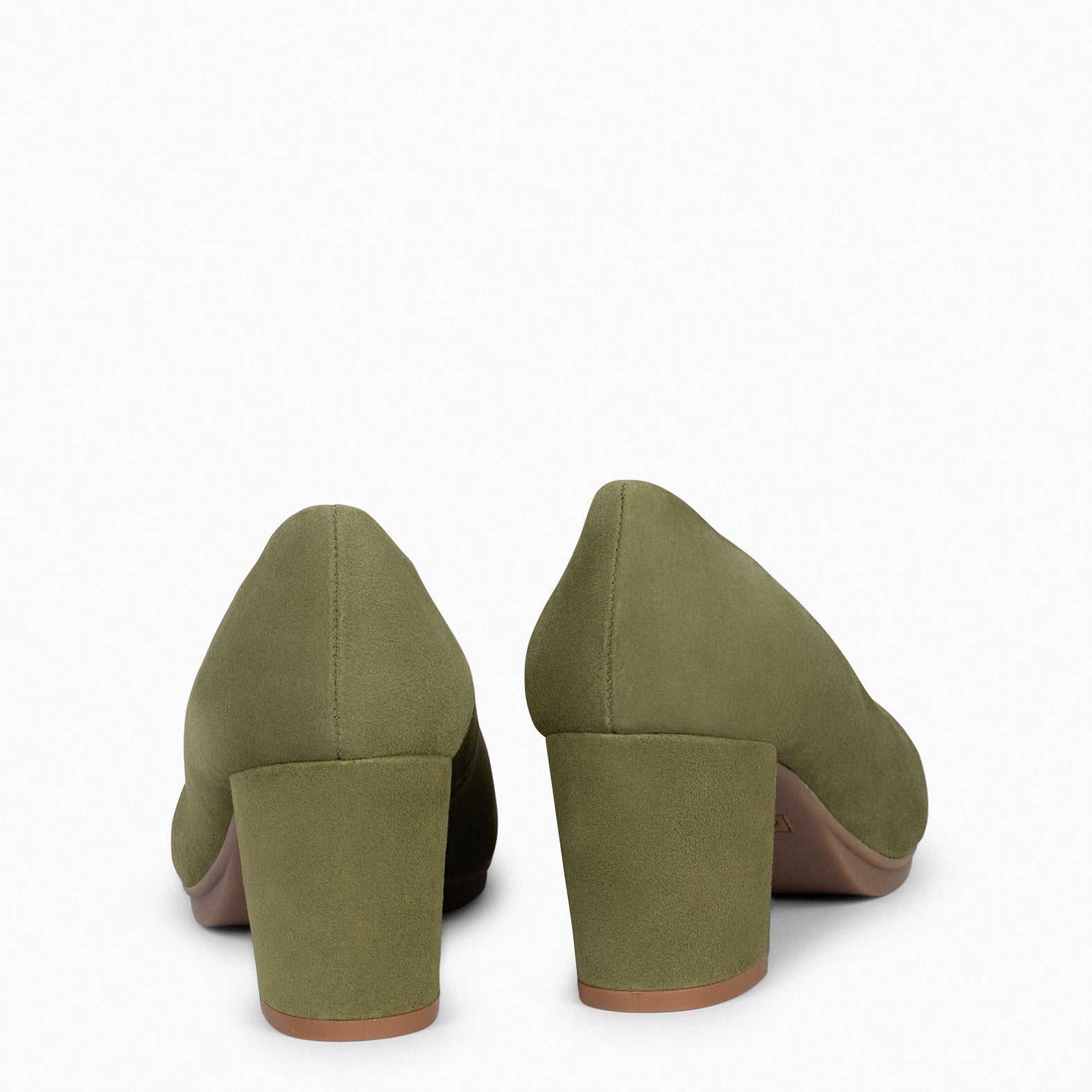 URBAN S - Zapatos de tacón medio de ante VERDE