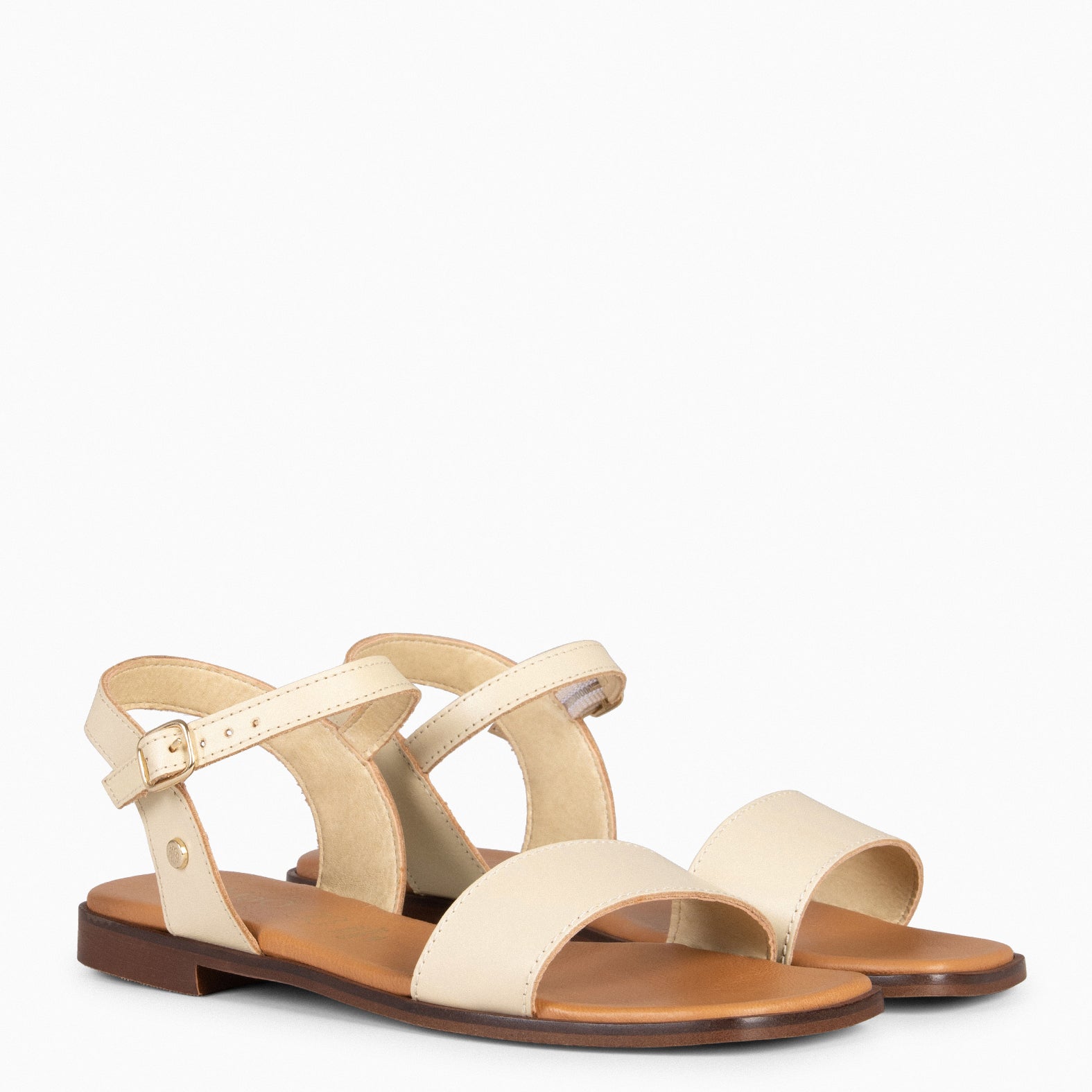 SANTORINI  - Sandalias planas BEIGE