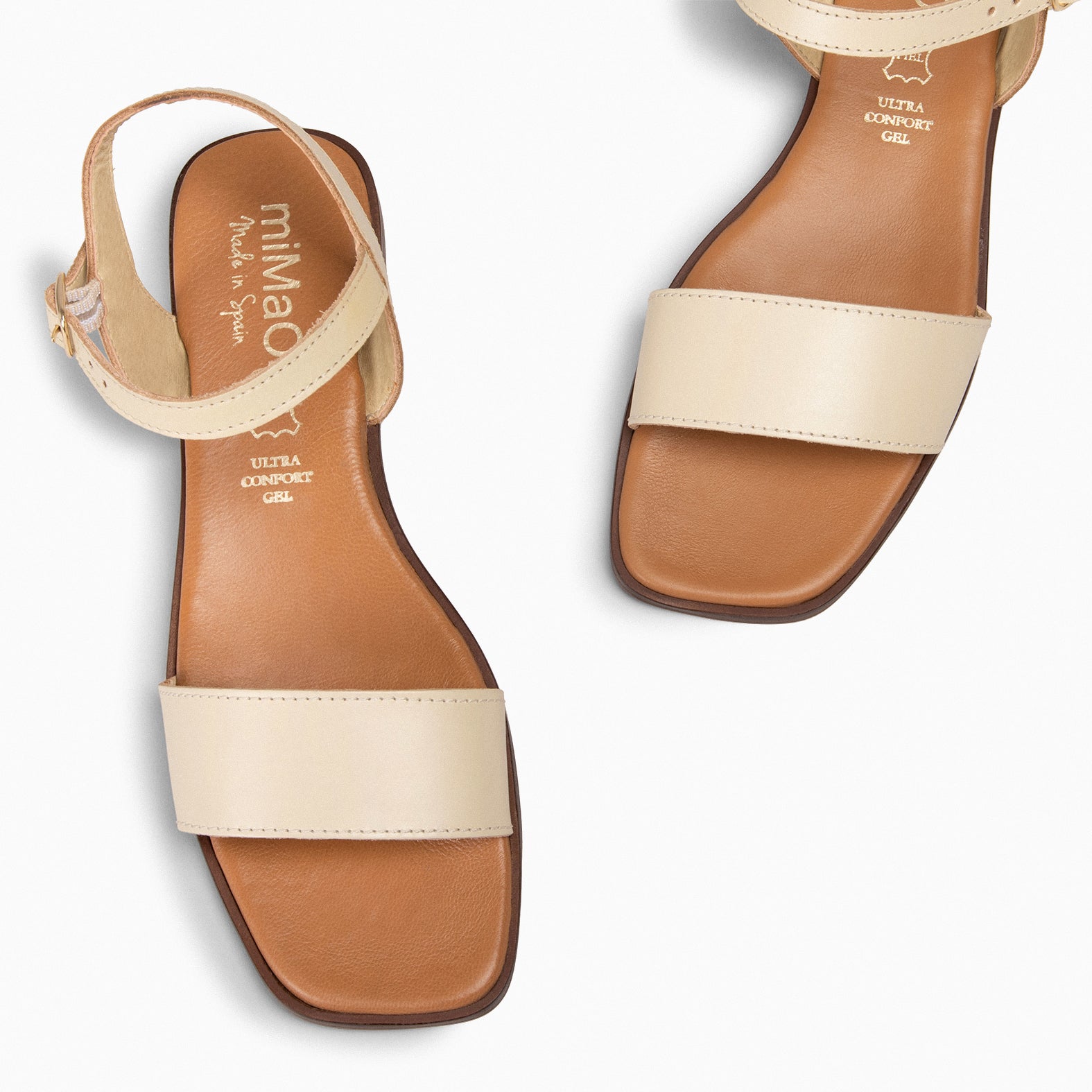 SANTORINI  - Sandalias planas BEIGE