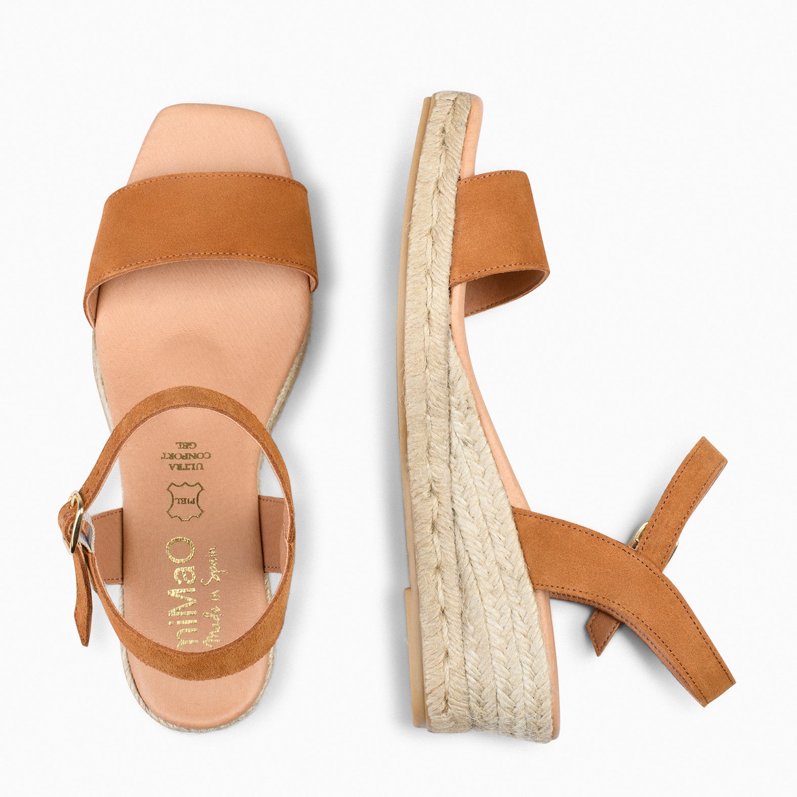 JEREZ - Sandalias de Esparto CAMEL