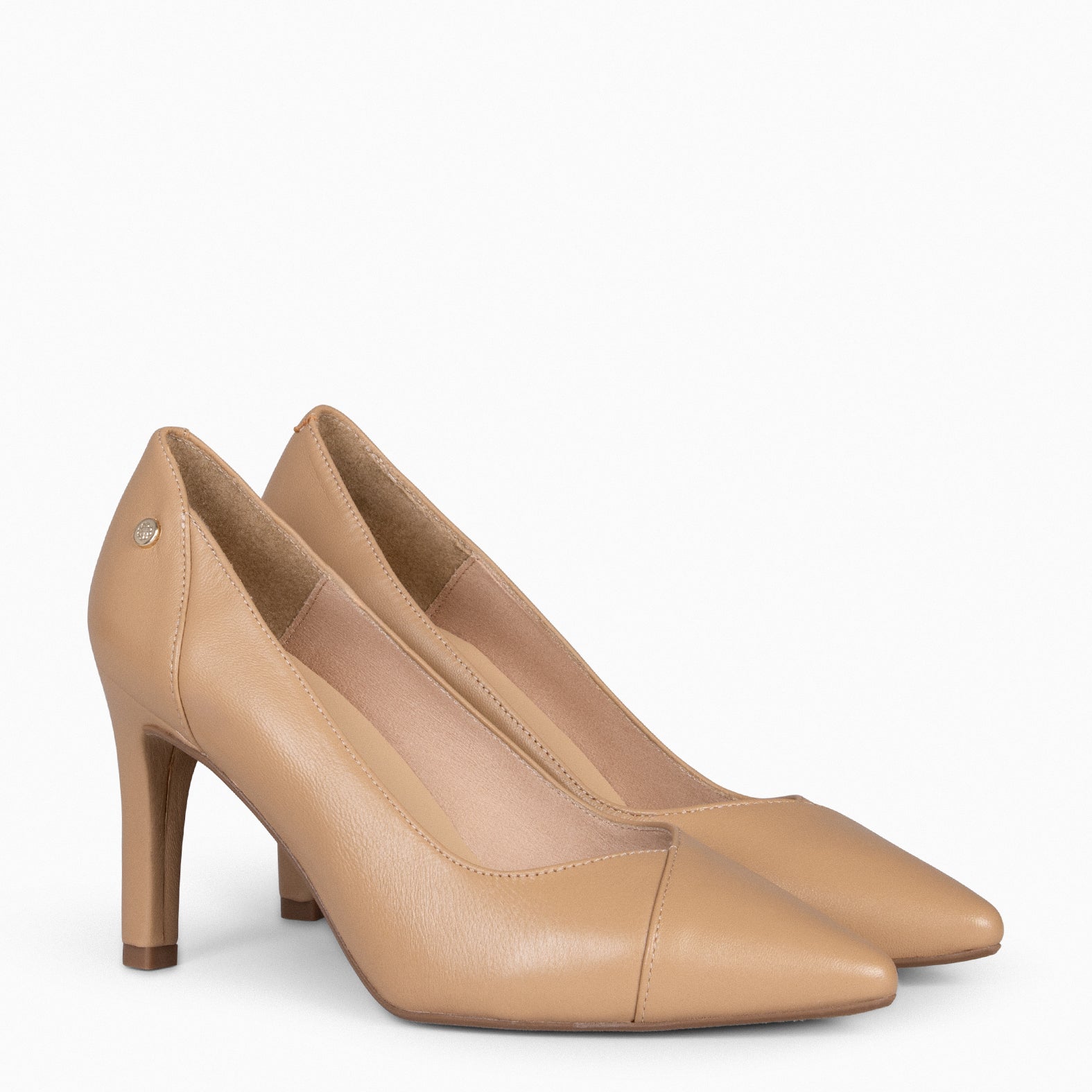 GLAM - Zapatos elegantes de tacón alto CAMEL
