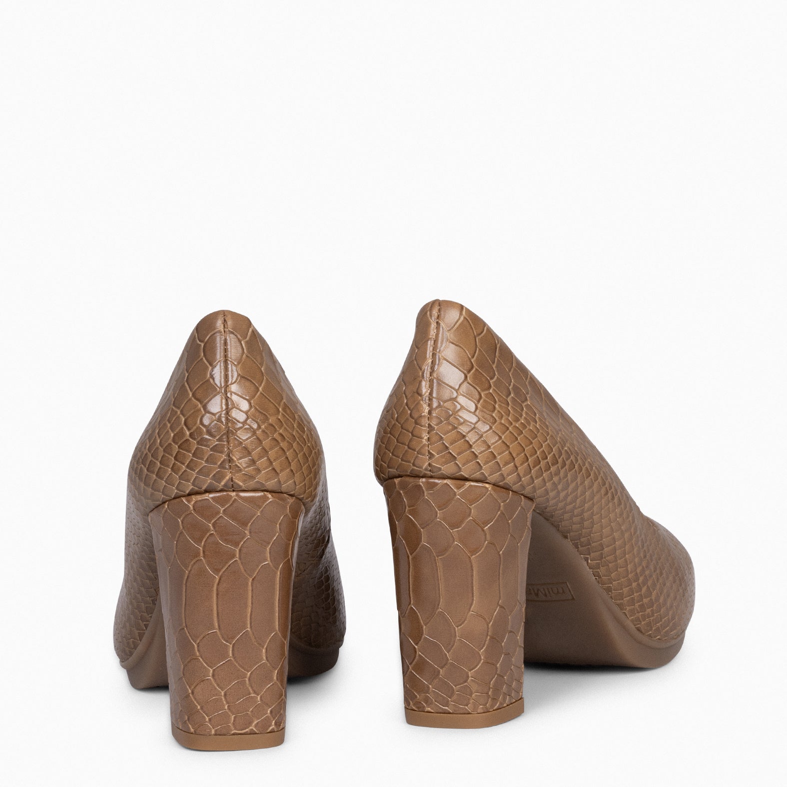 URBAN SAUVAGE - Zapatos de salón con textura de serpiente TAUPE