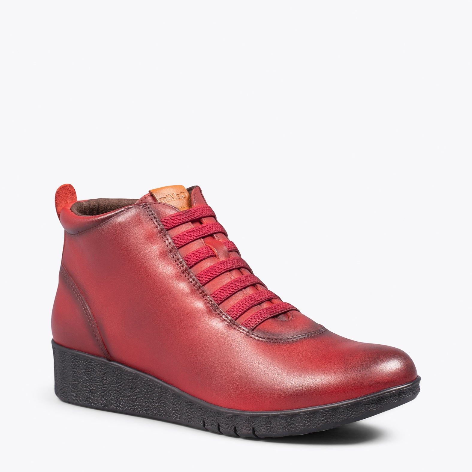 FLEXY - Zapatillas abotinadas ROJO